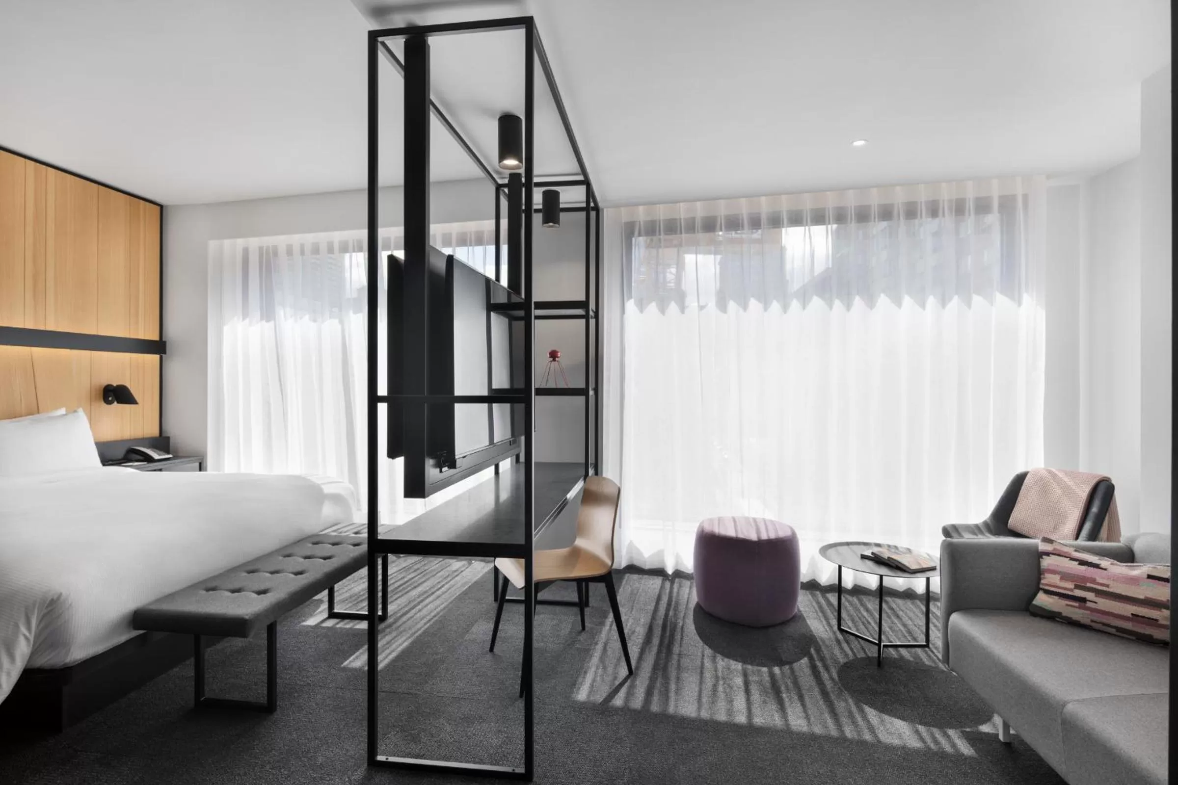 Bed in Hotel Monville