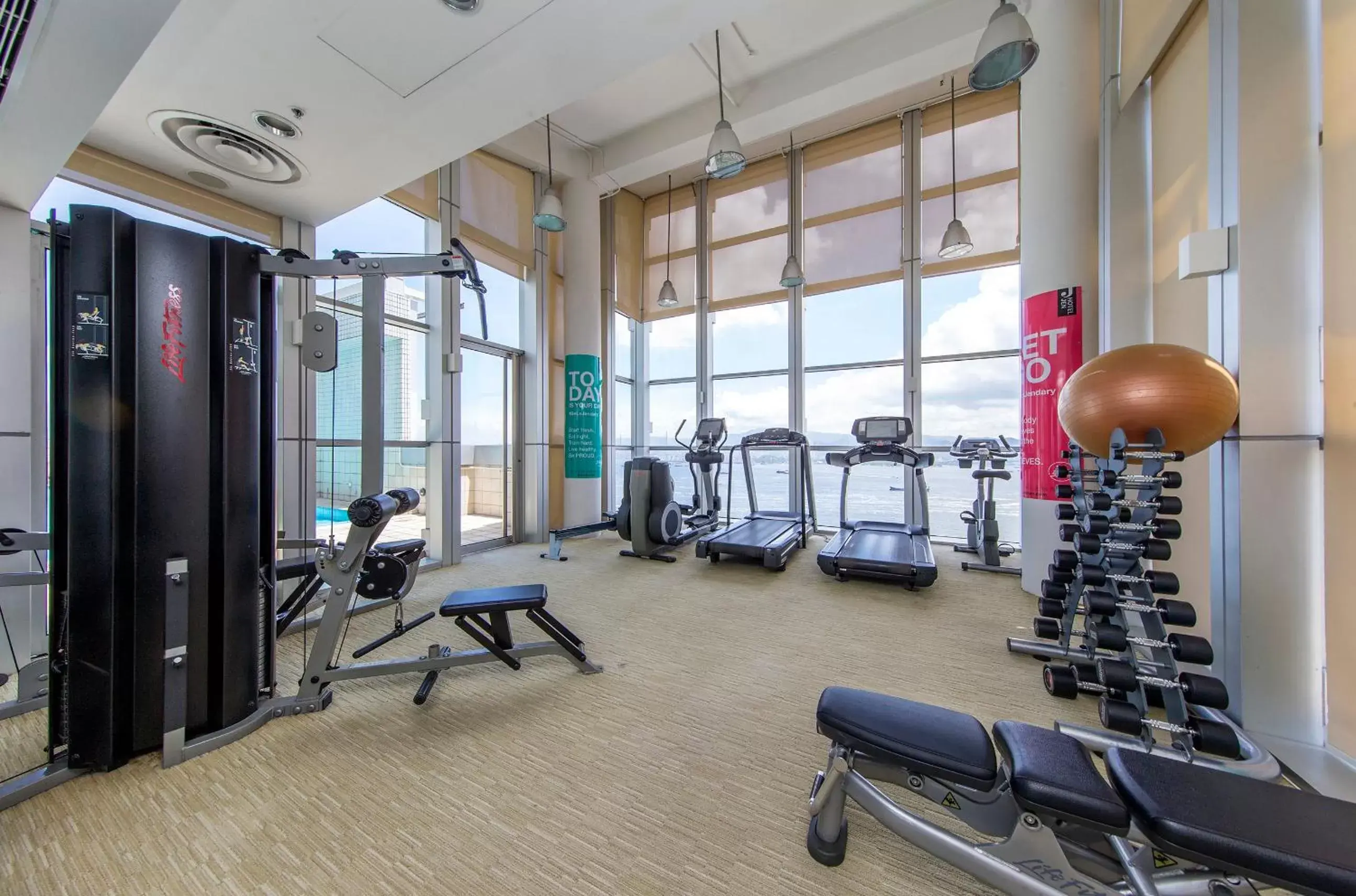 Fitness centre/facilities in Jen Hong Kong by Shangri-La