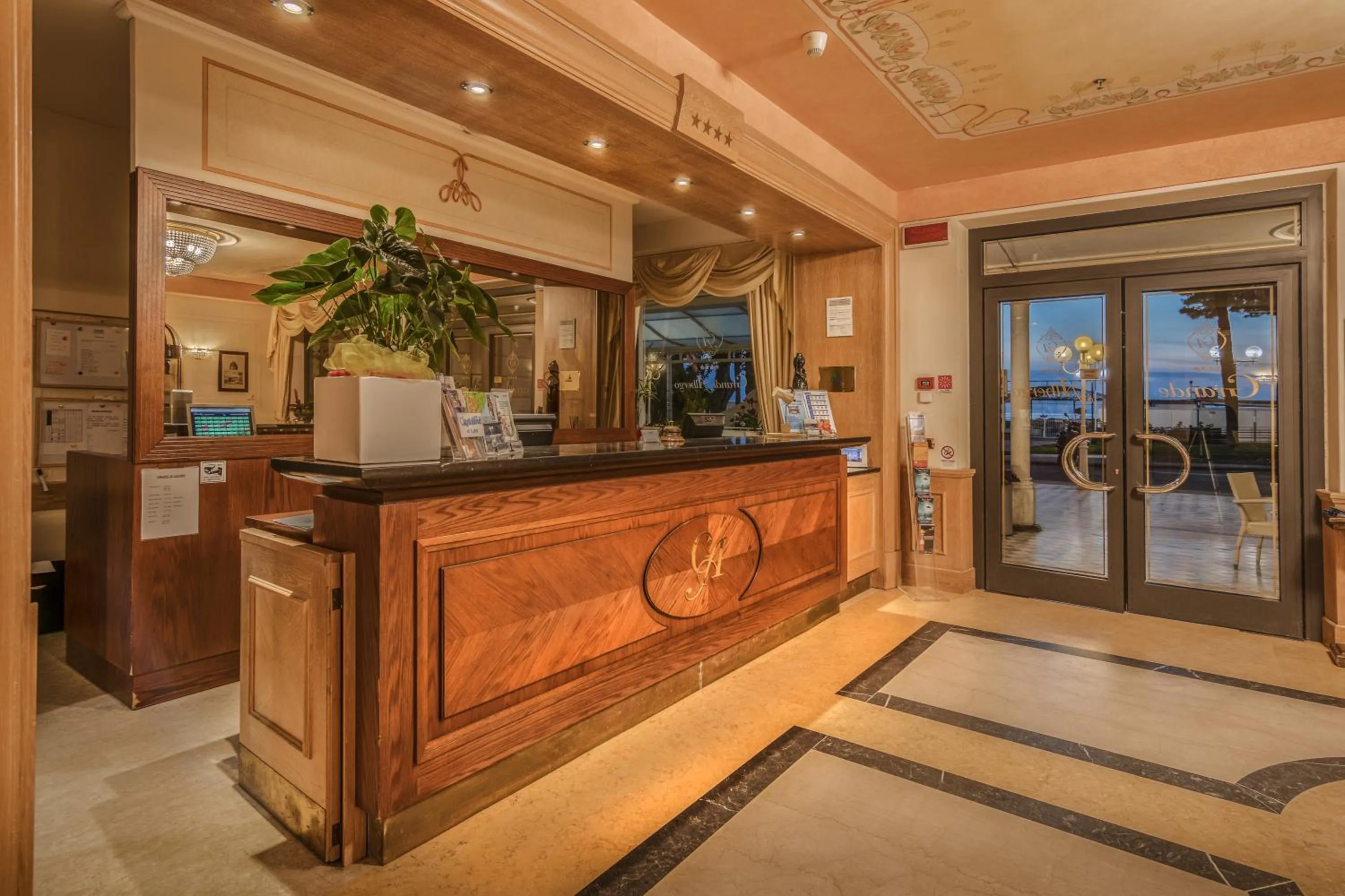 Lobby or reception in Grande Albergo