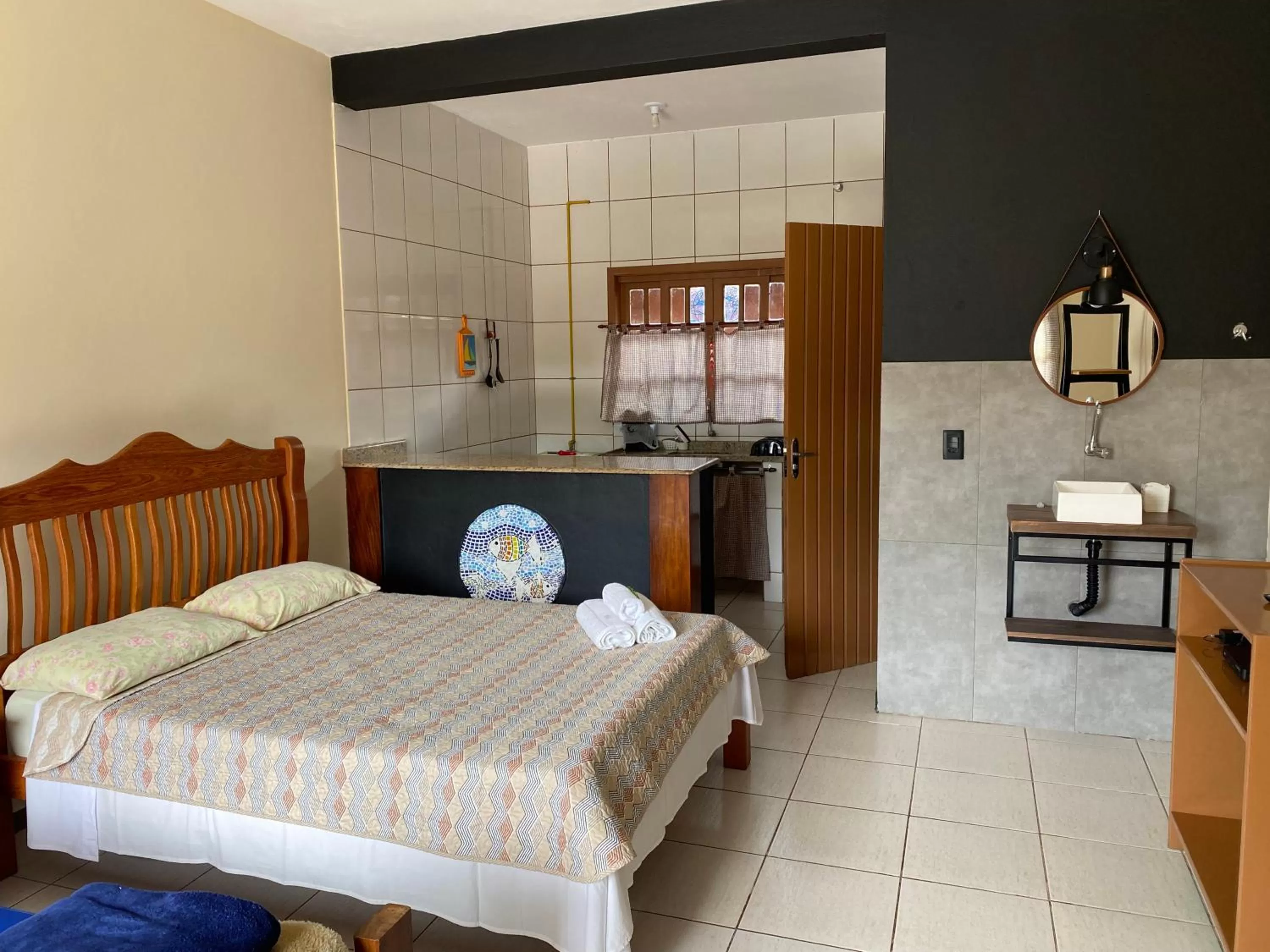 Kitchen or kitchenette in Pousada Madu