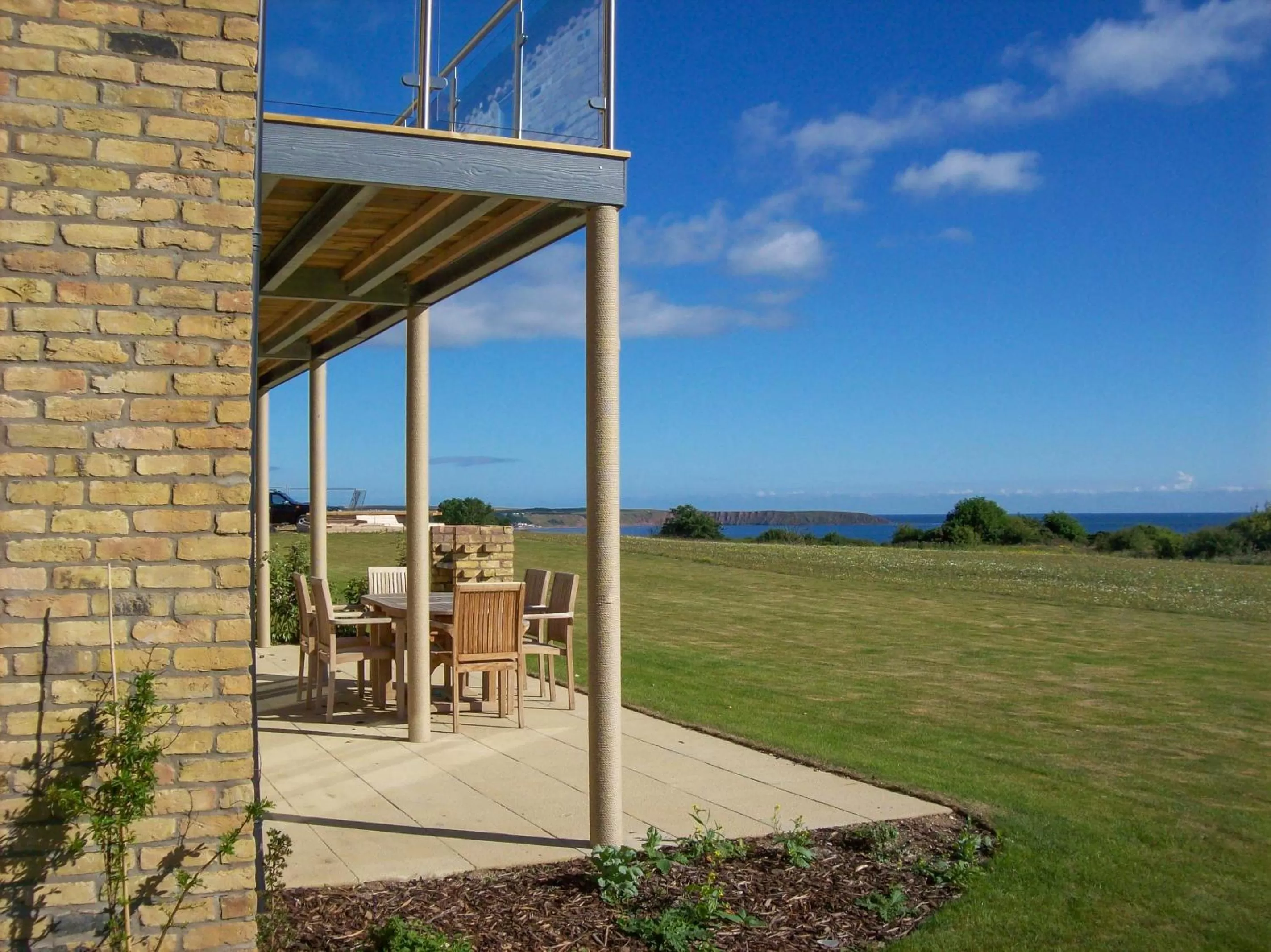 Patio in The Bay Filey Holiday Village