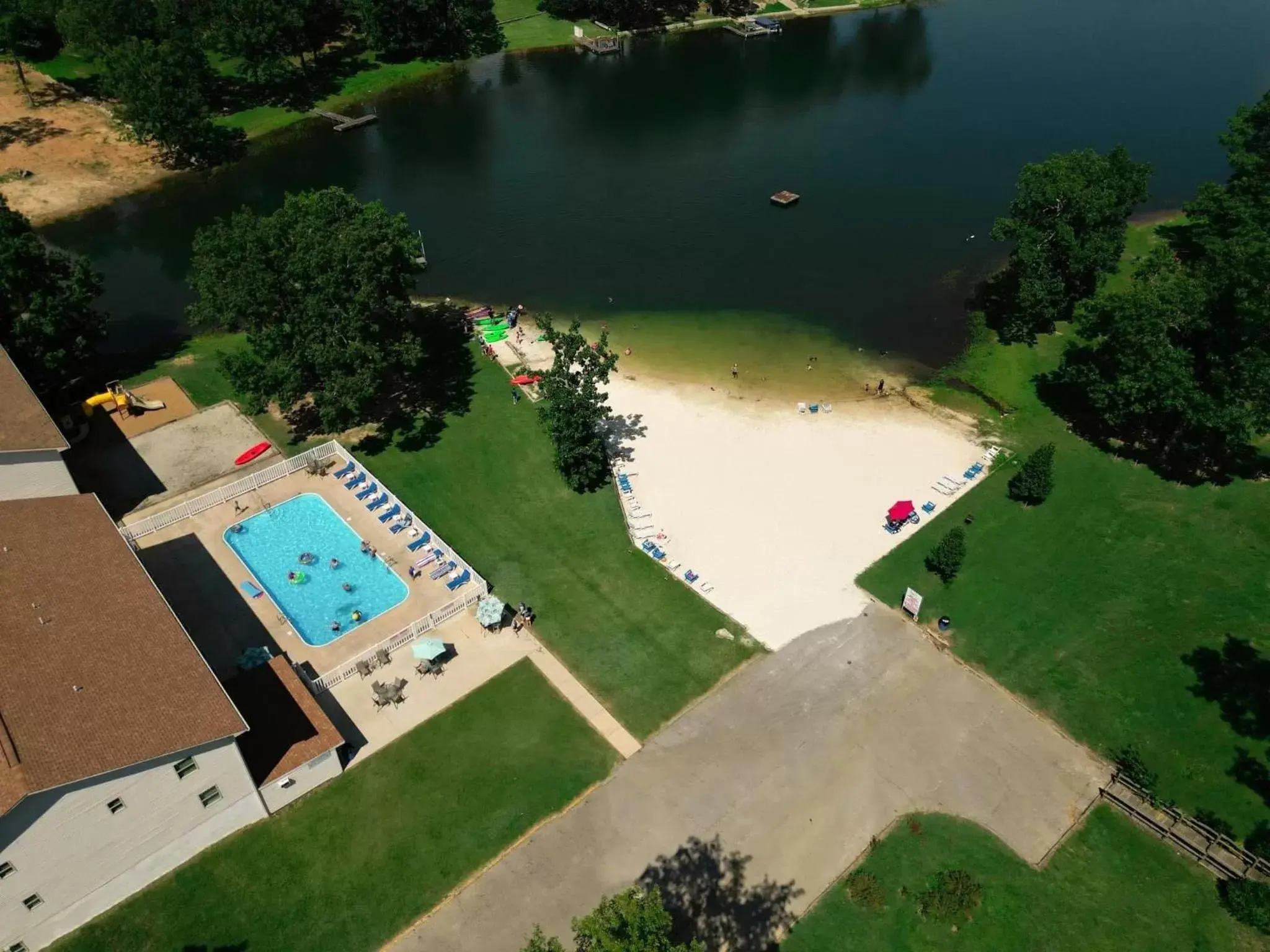 Beach, Bird's-eye View in Crown Lake Resort & RV