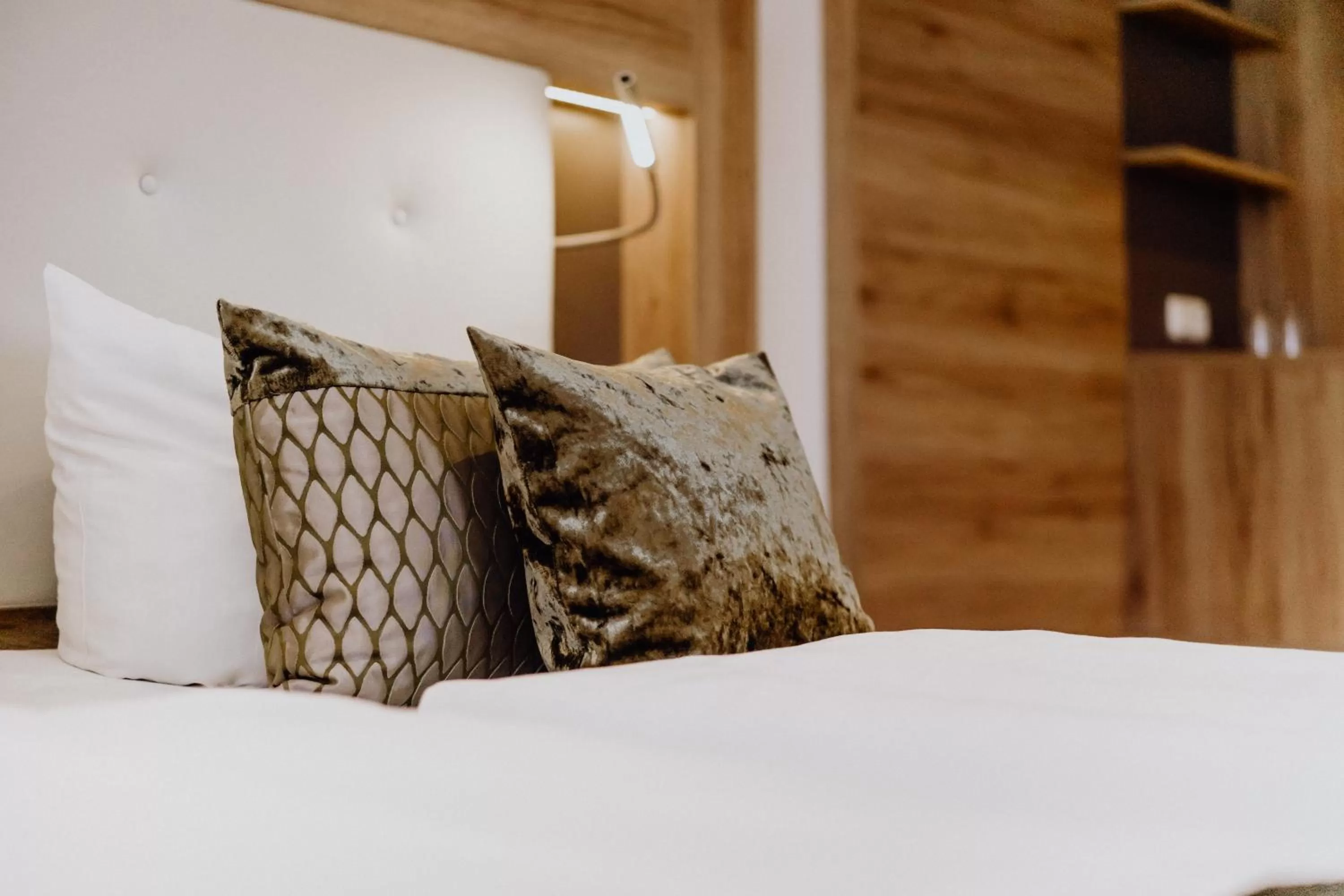 Decorative detail, Bed in Hotel Frauensteiner Hof