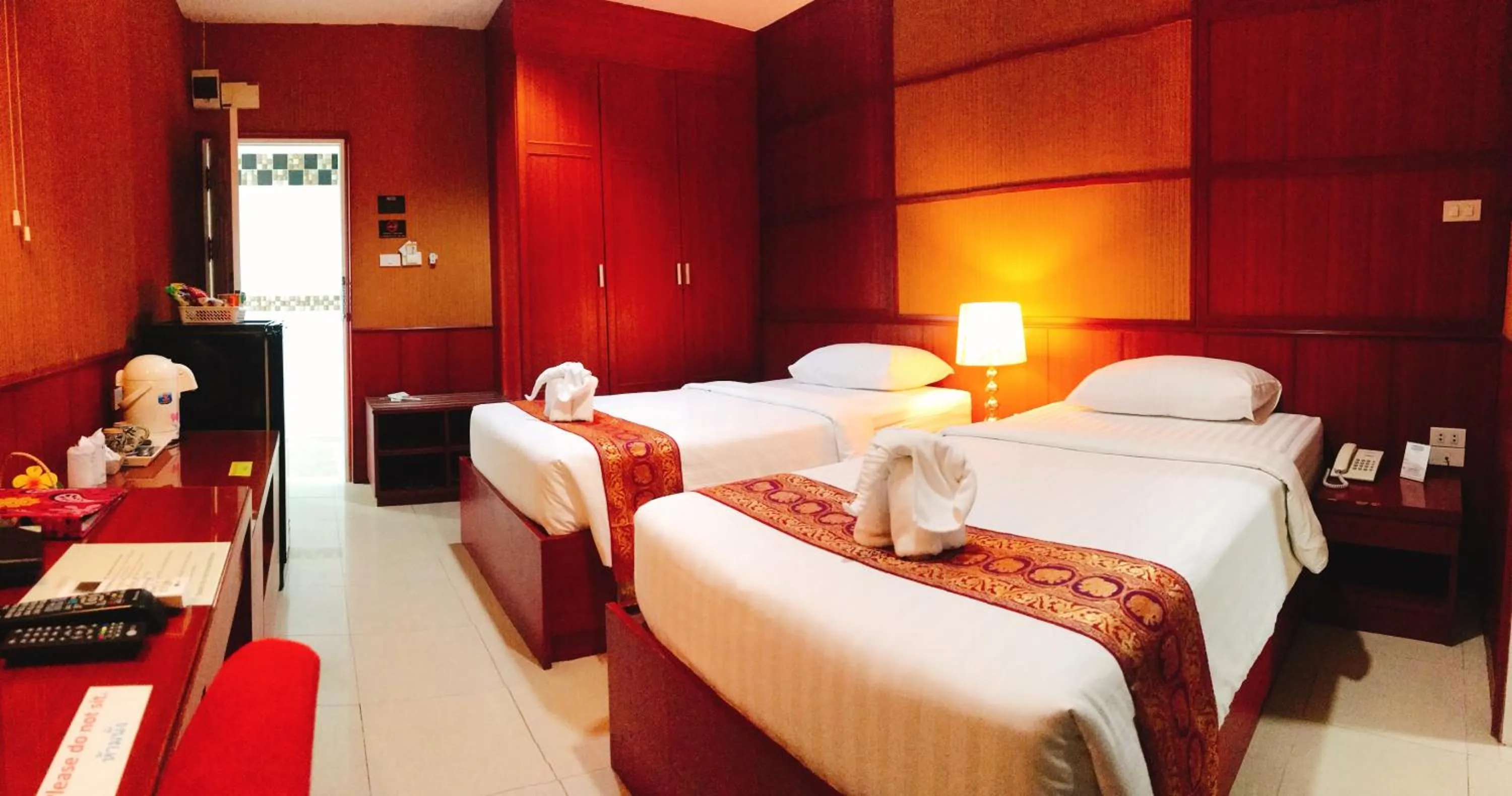 Decorative detail, Bed in Orchid Resort