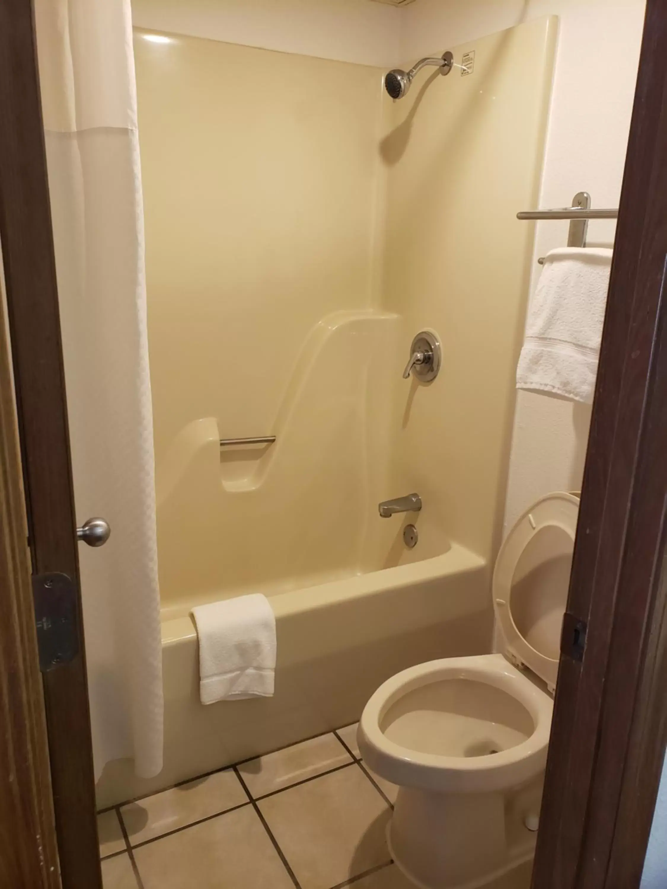 Bathroom in Super 8 by Wyndham Clinton