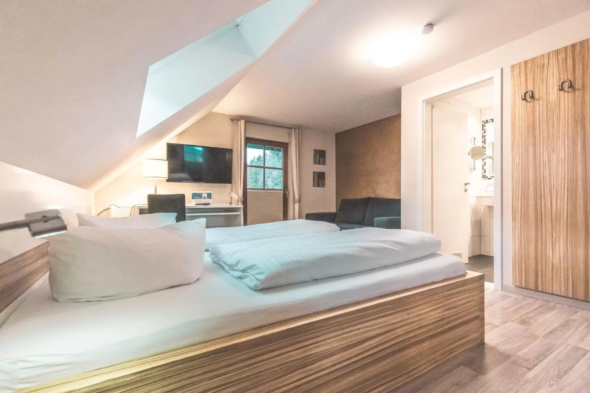 Bed in Wohlfühlhotel Landmann