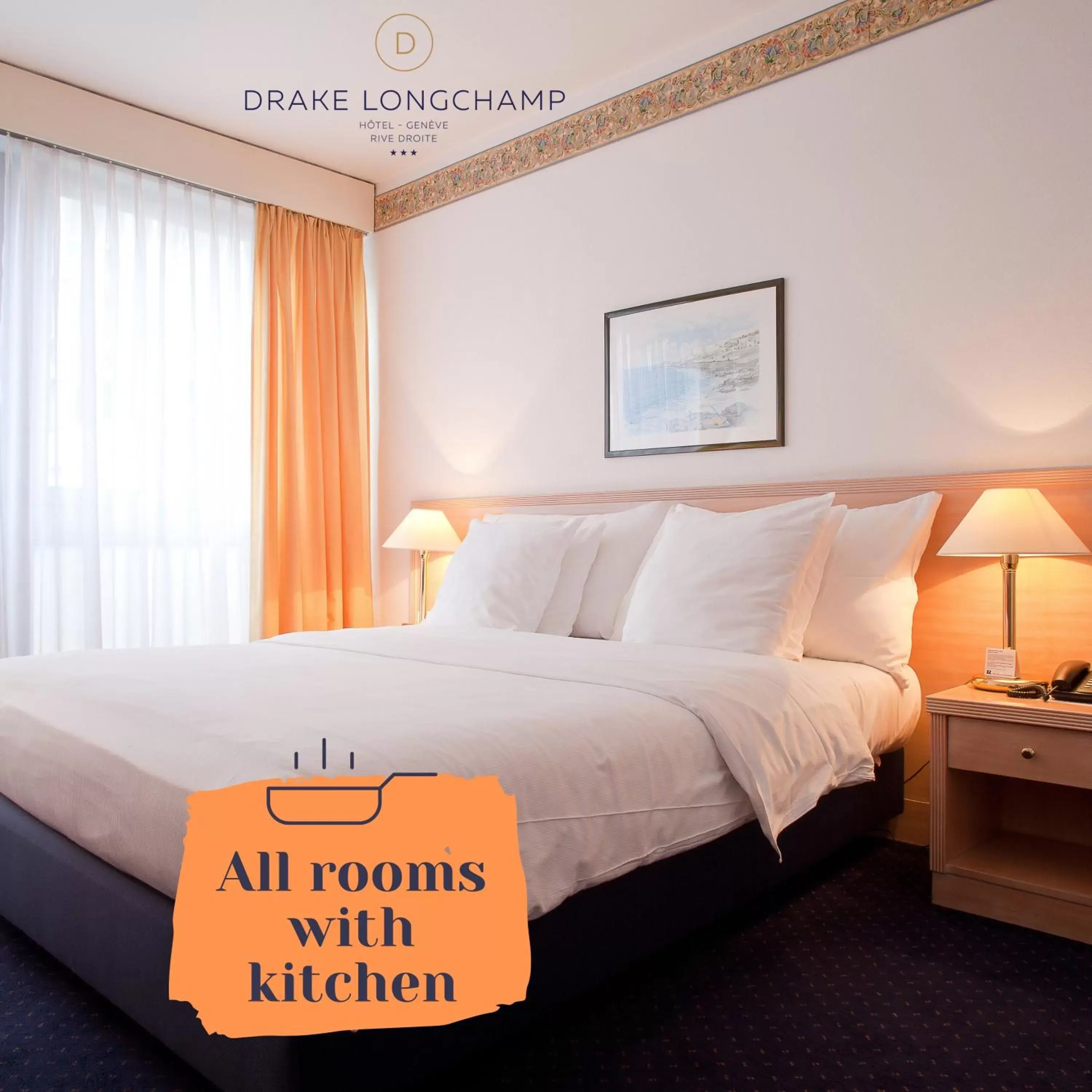 Bedroom, Bed in Drake Longchamp