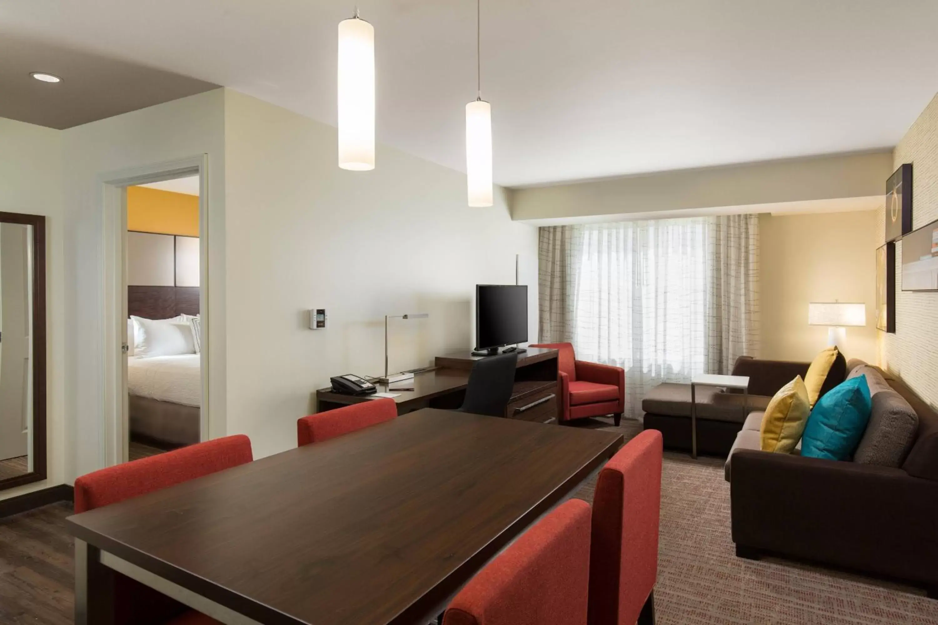 Bedroom, Dining Area in Residence Inn by Marriott Denver Central Park