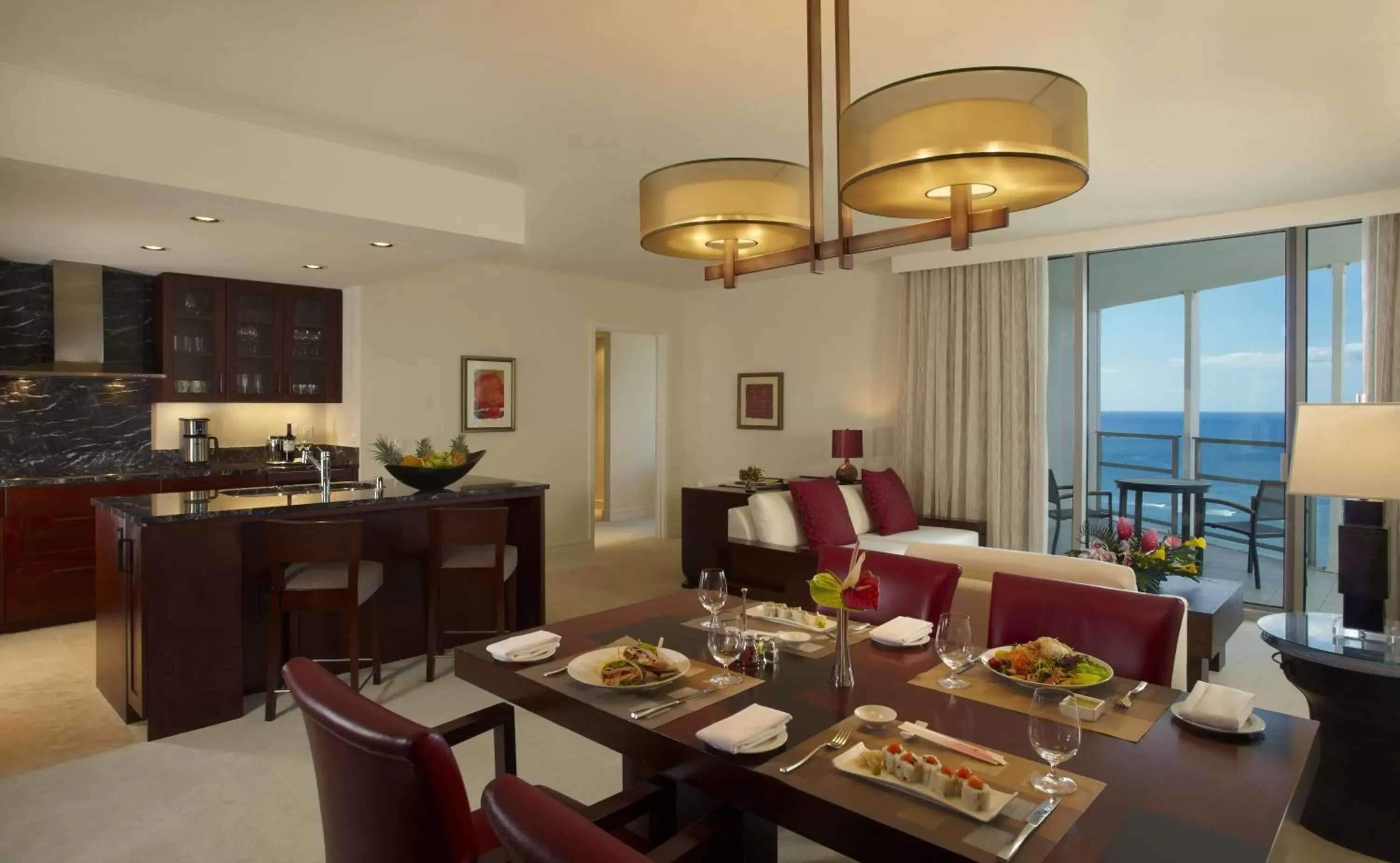 Kitchen or kitchenette, Restaurant/Places to Eat in Trump International Hotel Waikiki