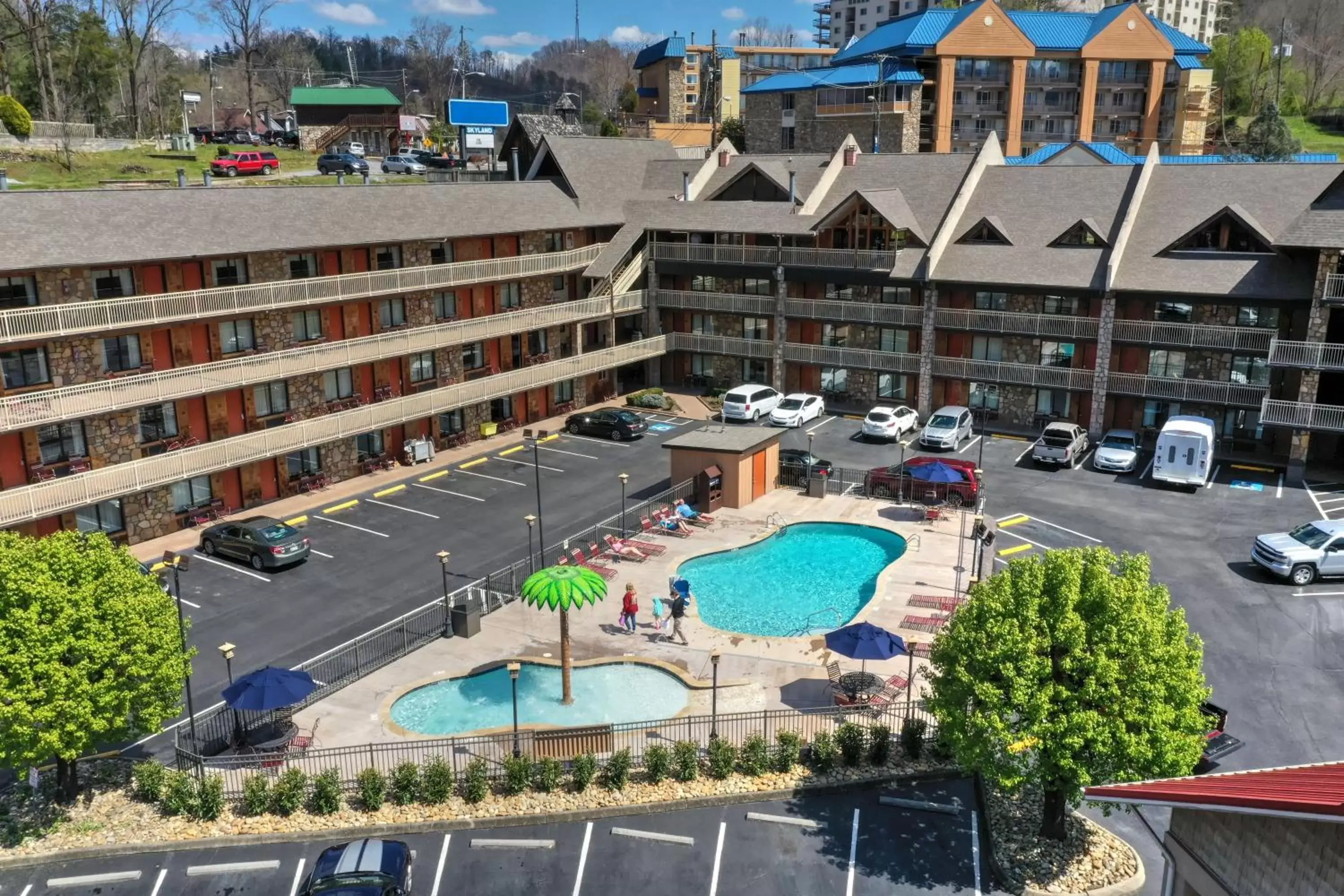 Pool View in Crossroads Inn & Suites