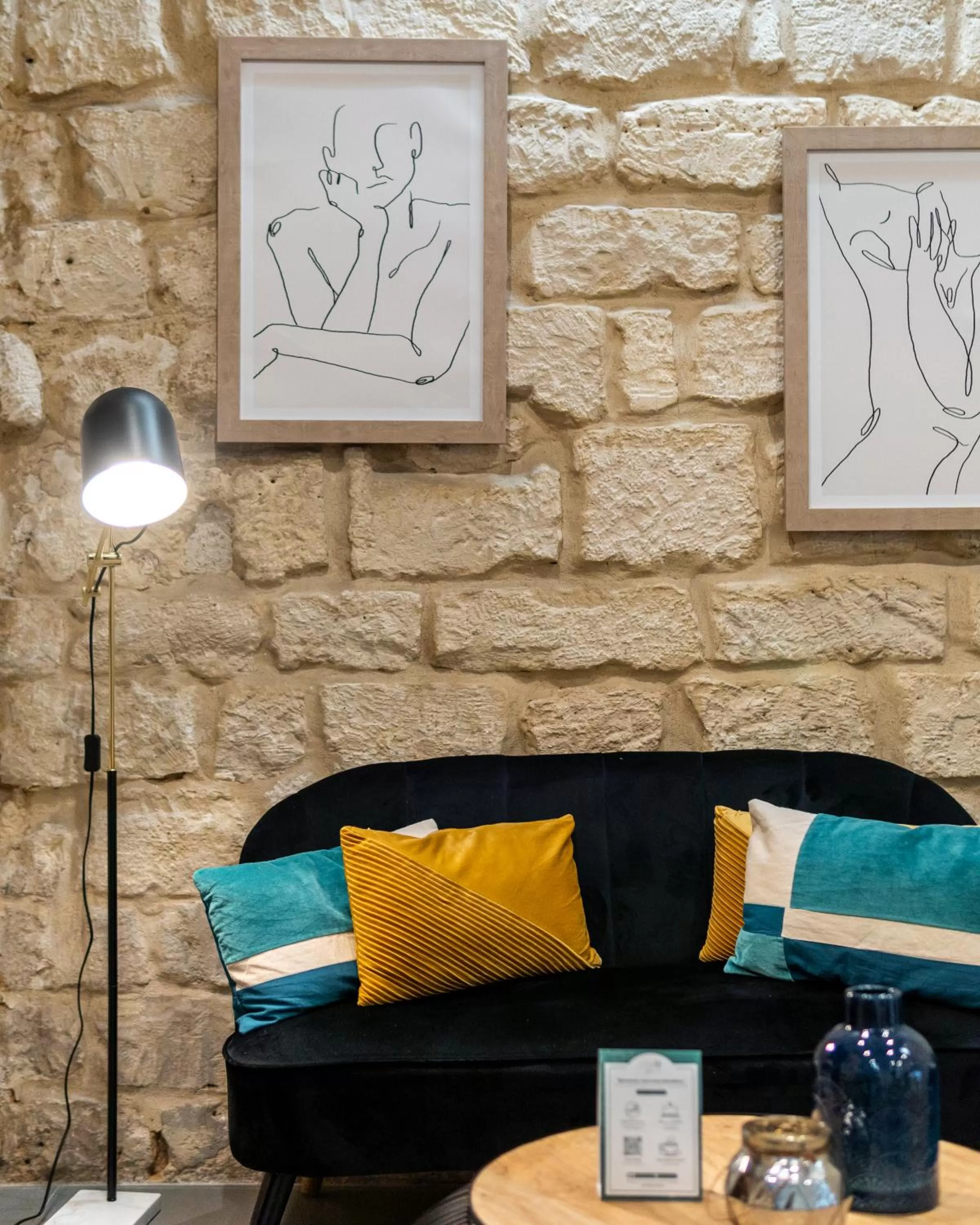 Living room in Hotel Lilas Blanc