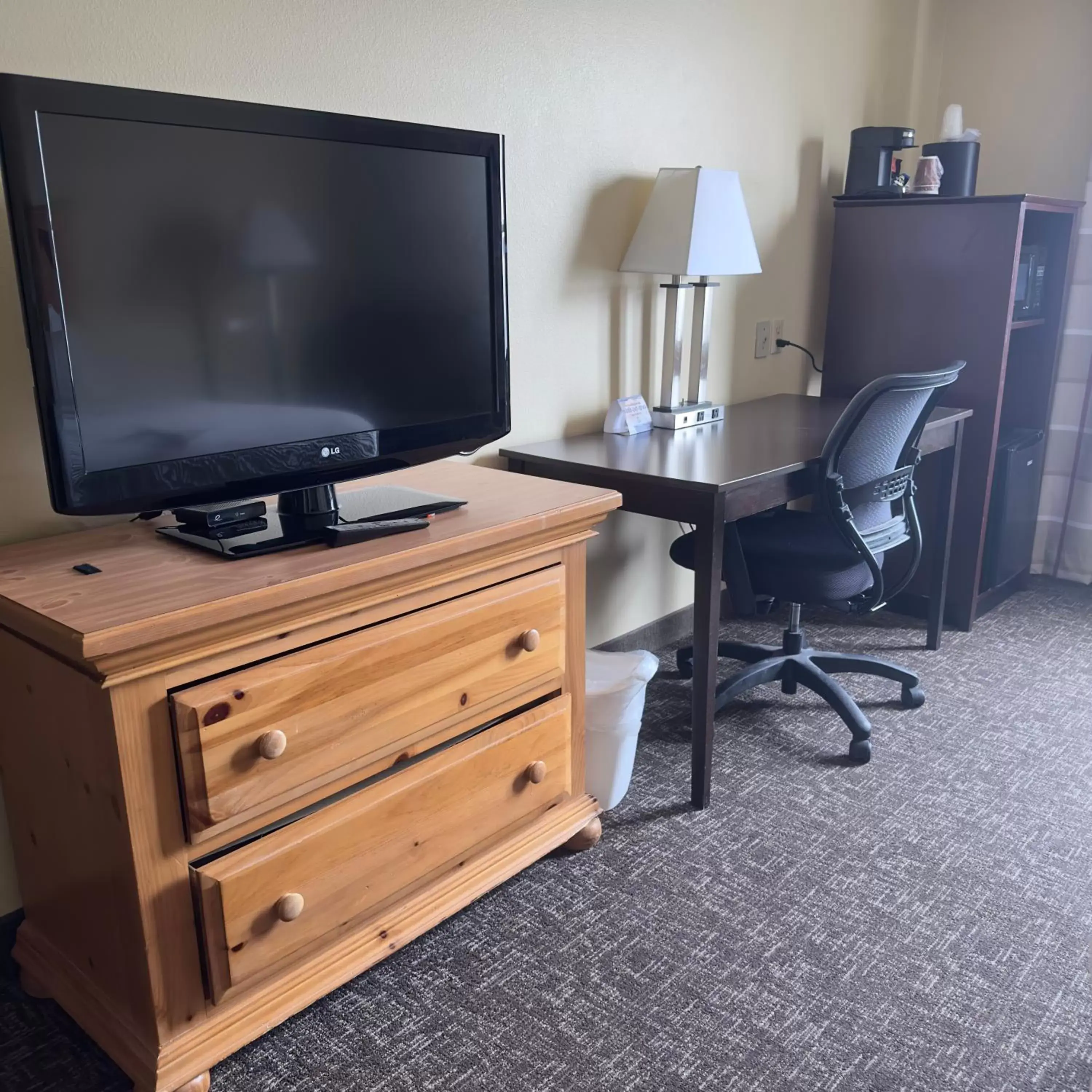 TV/Entertainment Center in Duluth Inn & Suites Near Spirit Mountain