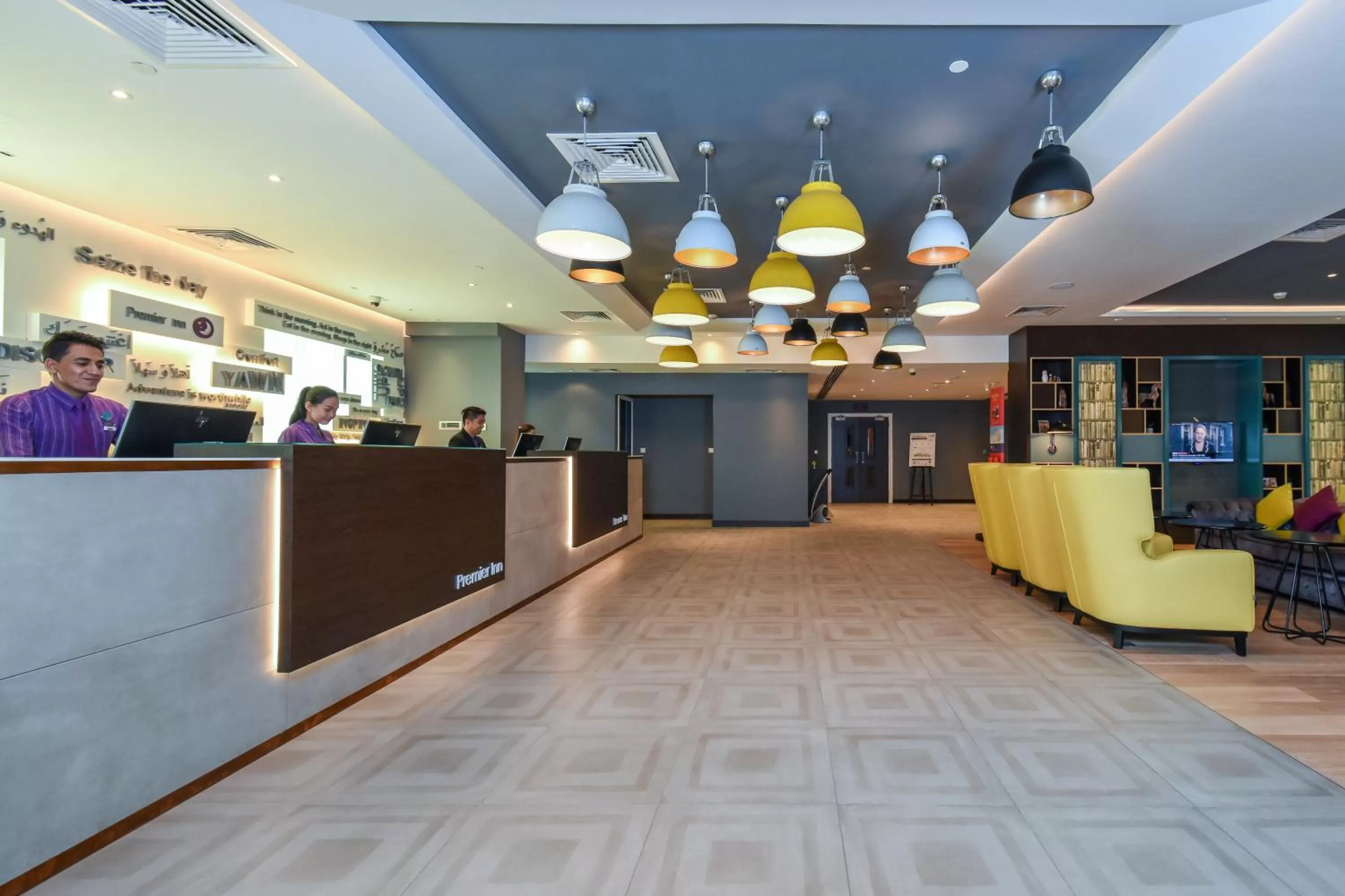 Lobby or reception in Premier Inn Dubai Investments Park - An Emirates Group Company