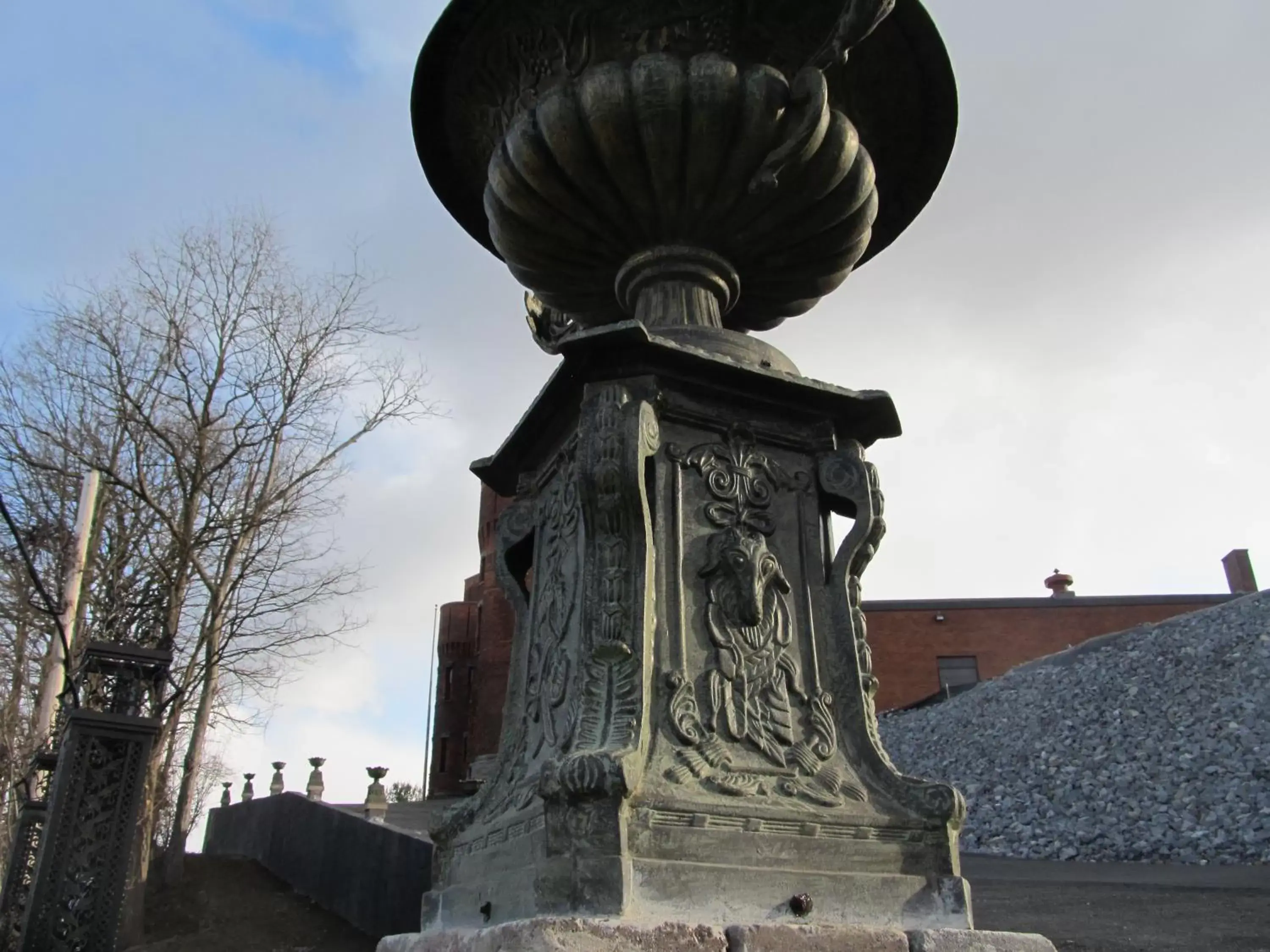 Facade/entrance in Amsterdam Castle NY Facade/entrance in Amsterdam Castle NY