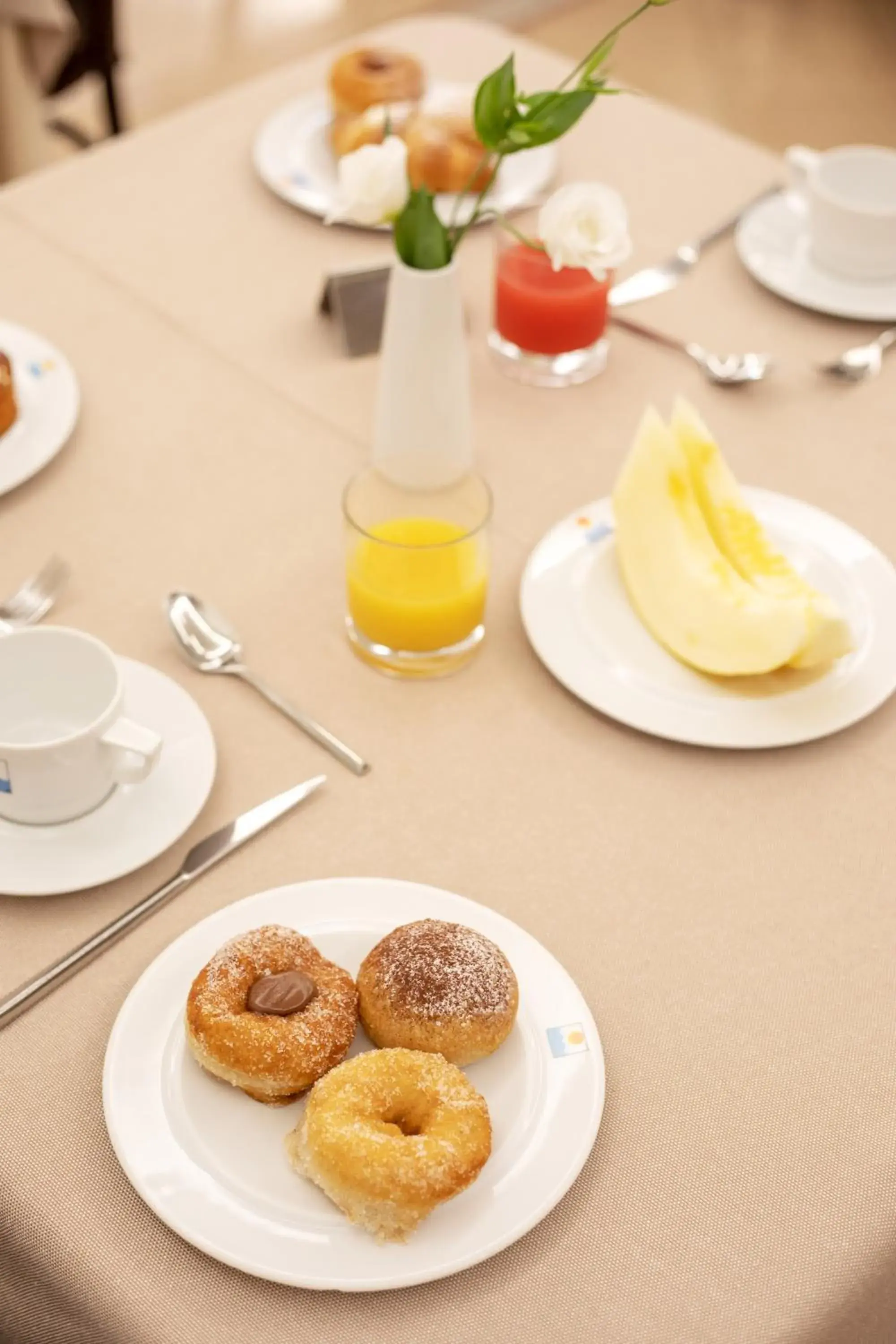Continental breakfast in Hotel Sabbia d'Oro