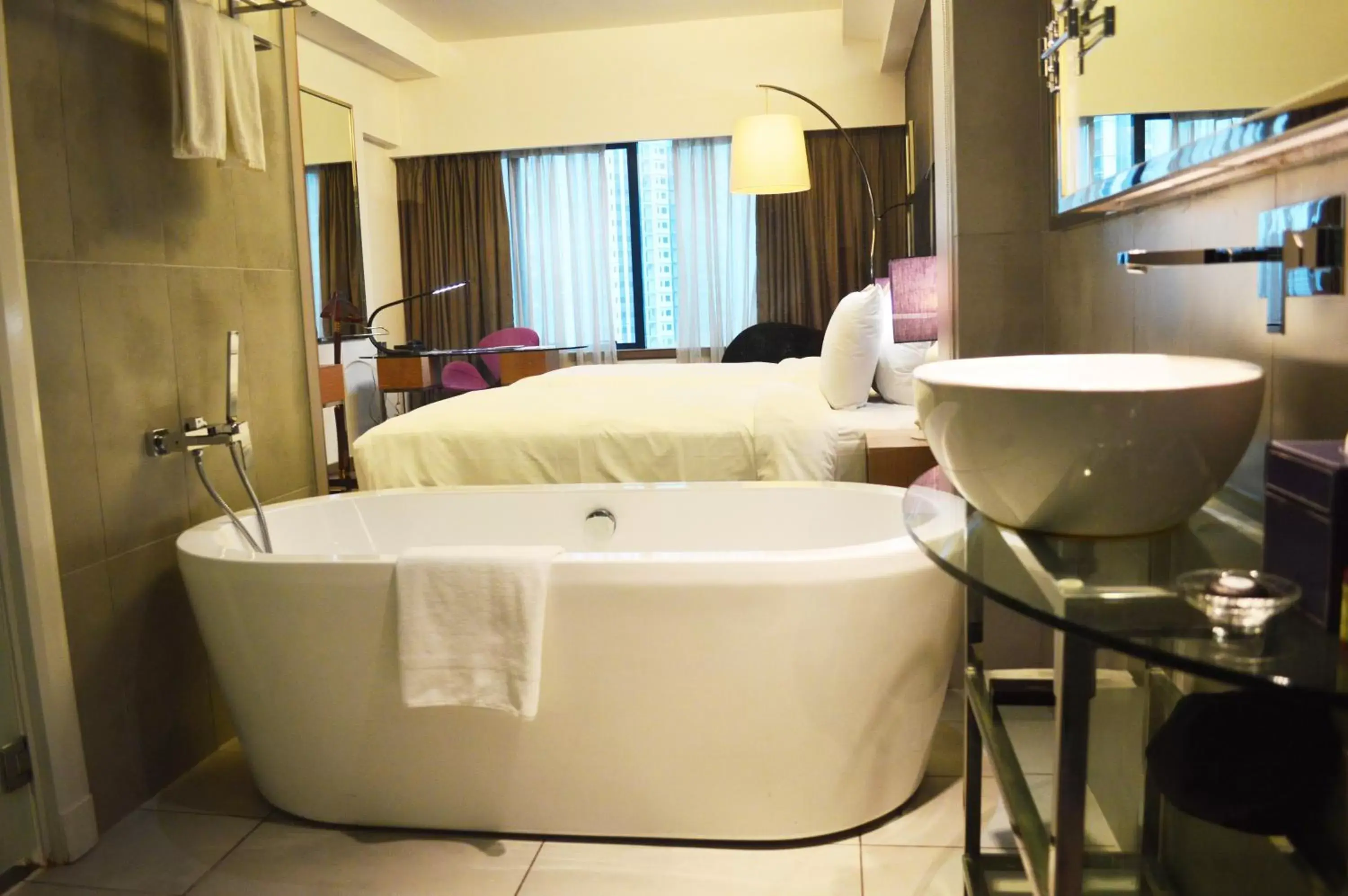 Bathroom in Wyndham Grand Bangsar Kuala Lumpur