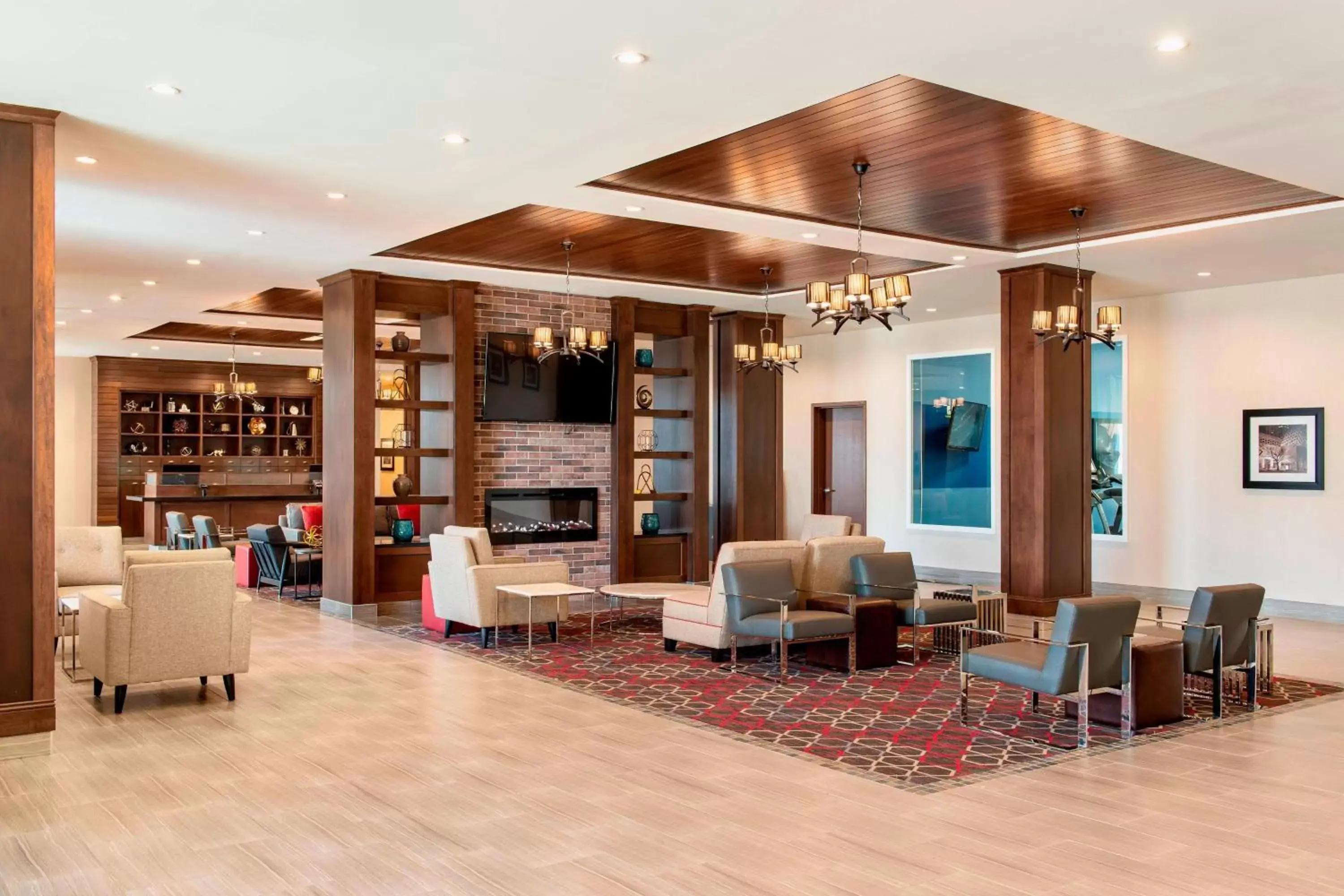 Lobby or reception in Four Points by Sheraton Grande Prairie