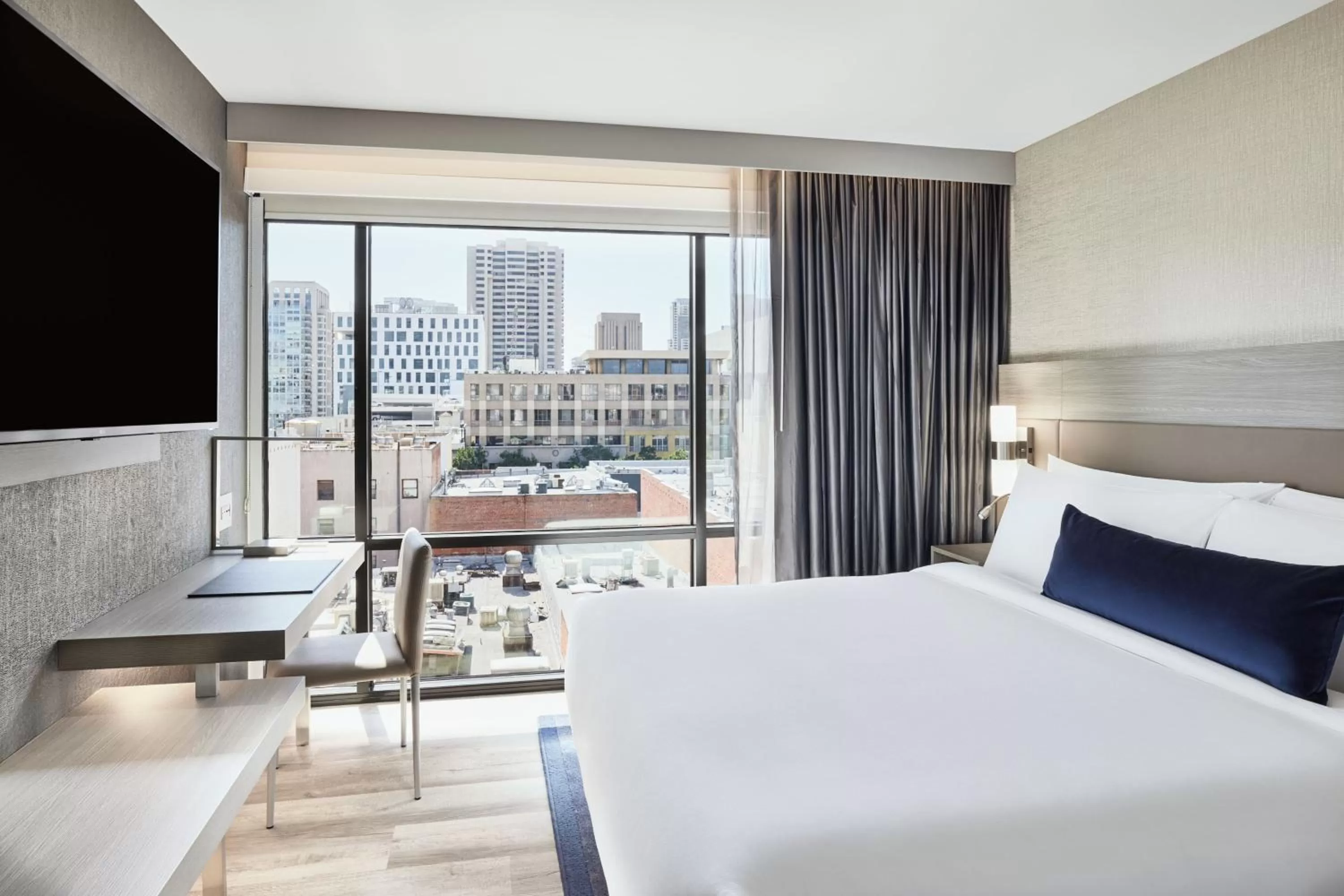 Photo of the whole room, Bed in AC Hotel by Marriott San Diego Downtown Gaslamp Quarter