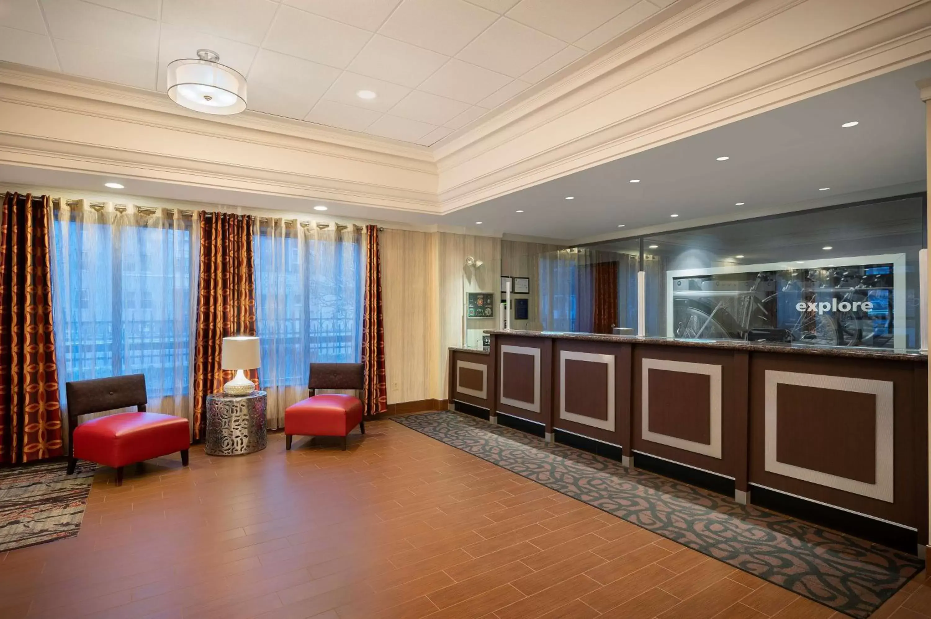 Lobby or reception, Lobby/Reception in Hampton Inn by Hilton Boston/Cambridge