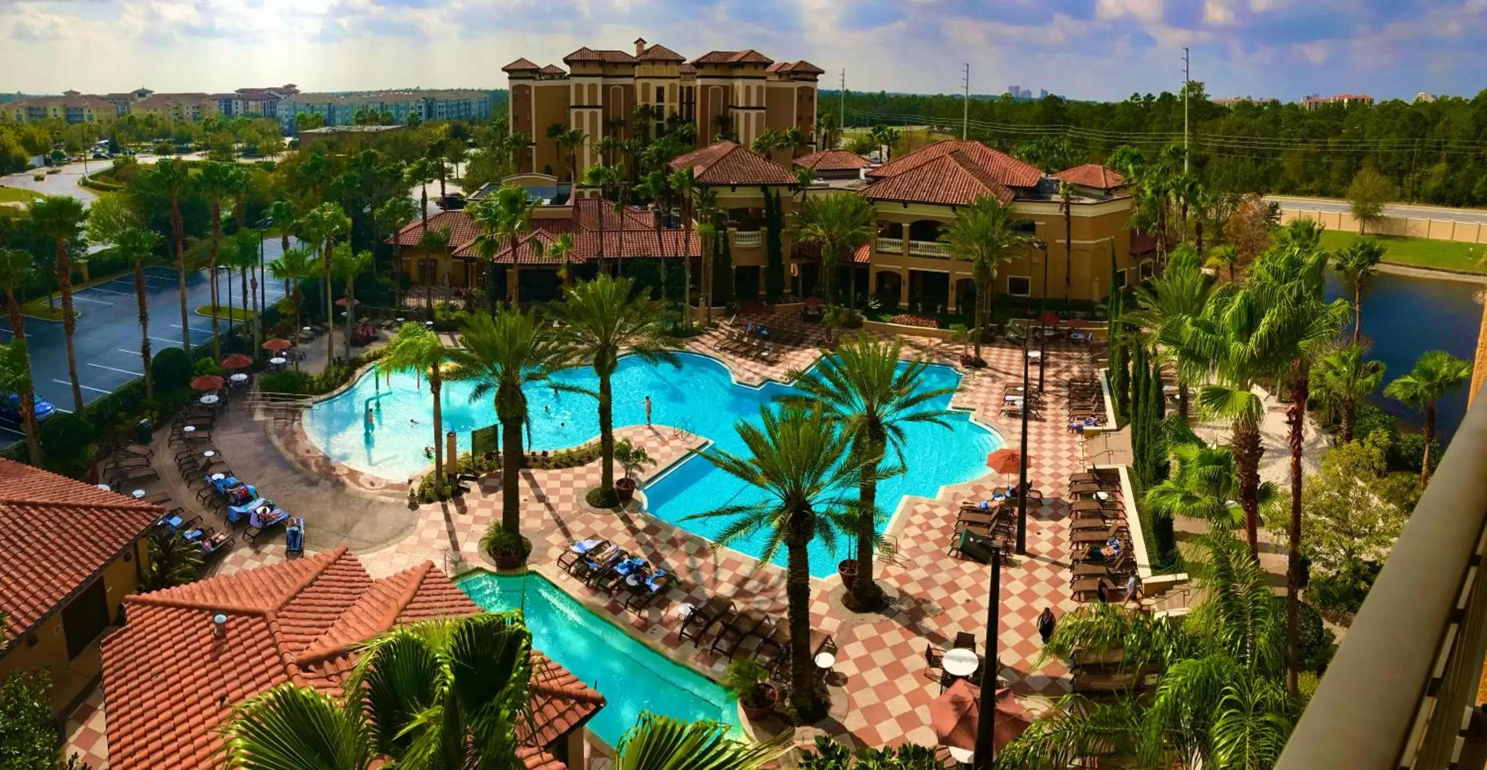 Pool View in Floridays Orlando Two & Three Bed Rooms Condo Resort