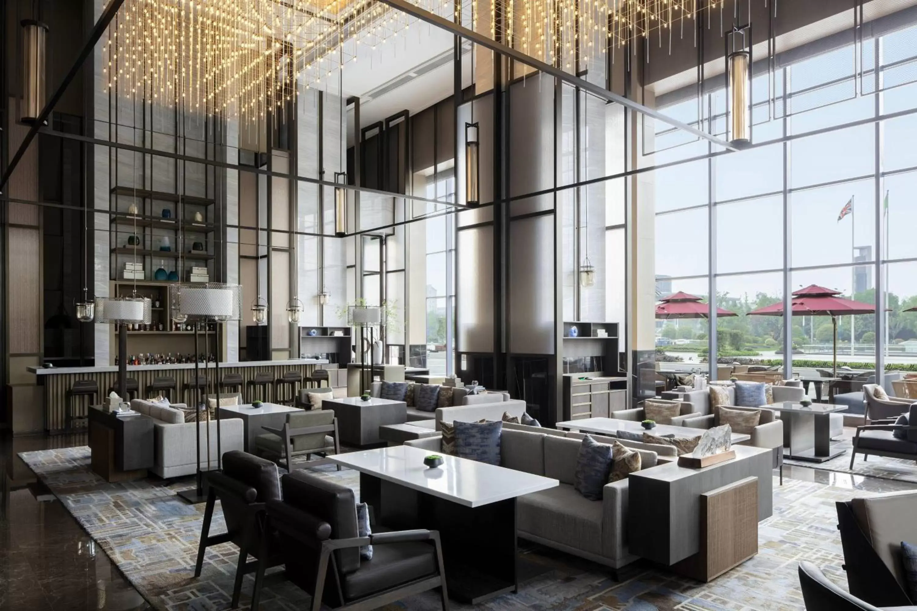 Lounge or bar, Restaurant/Places to Eat in Zhangjiagang Marriott Hotel