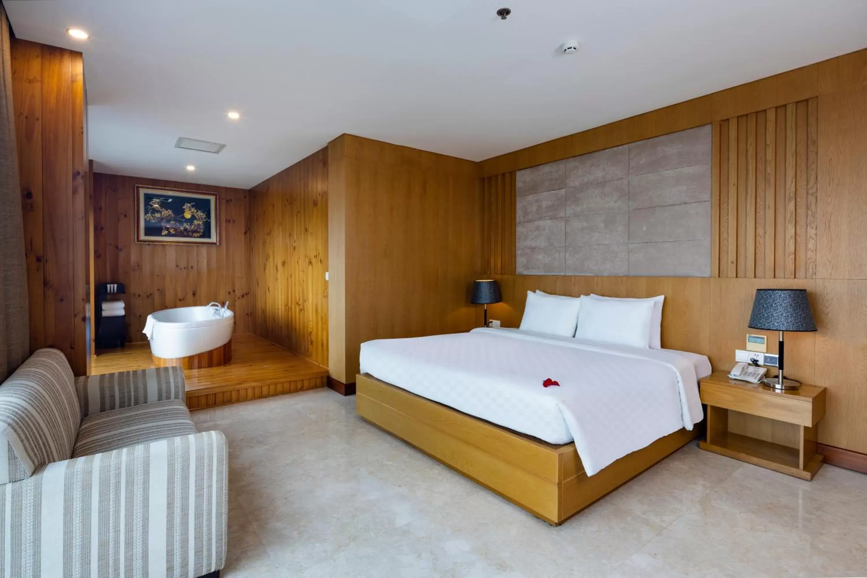 Bedroom, Bed in Eden Star Saigon Hotel