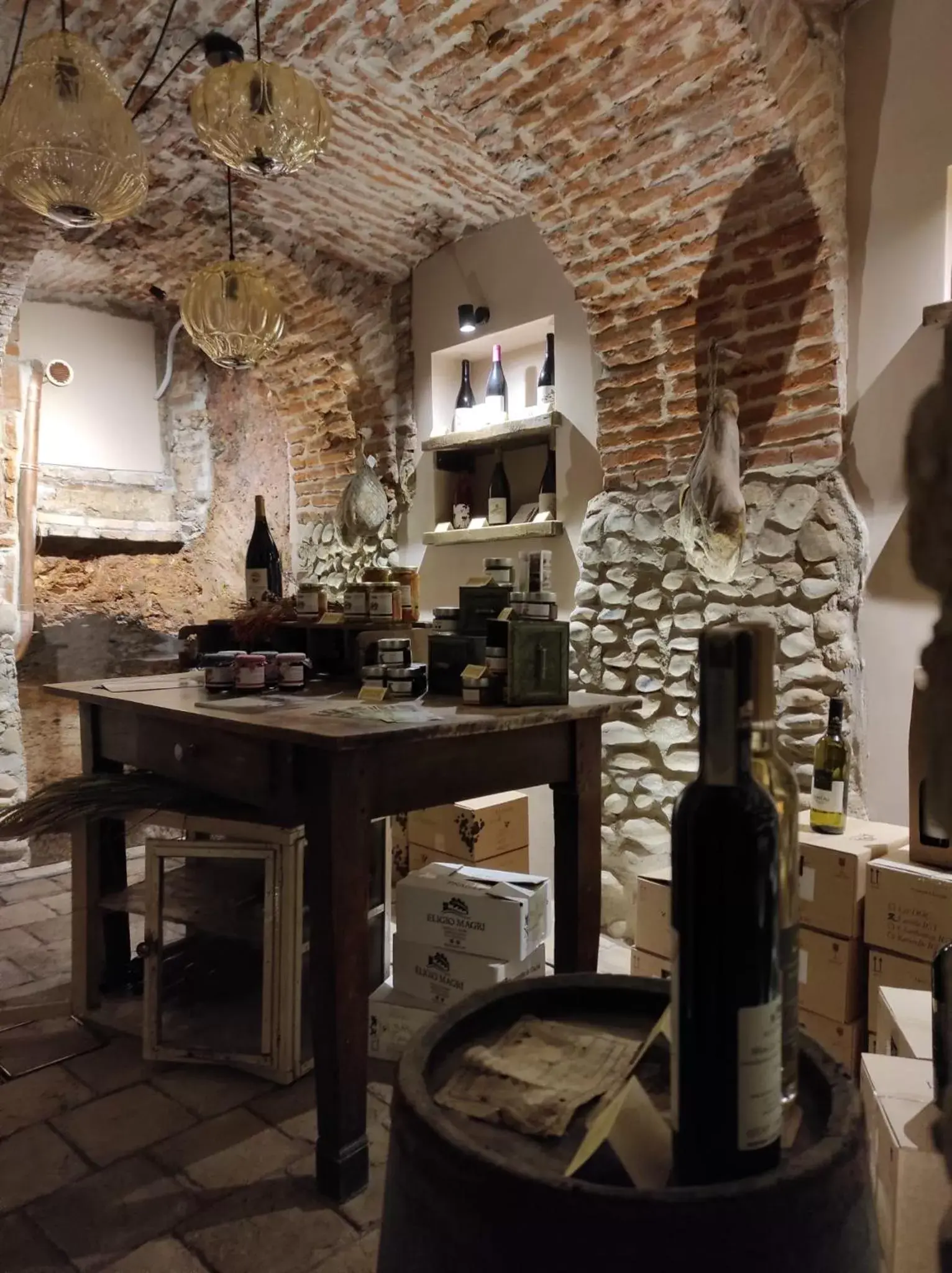Restaurant/places to eat, Kitchen/Kitchenette in Le vigne sull’Adda