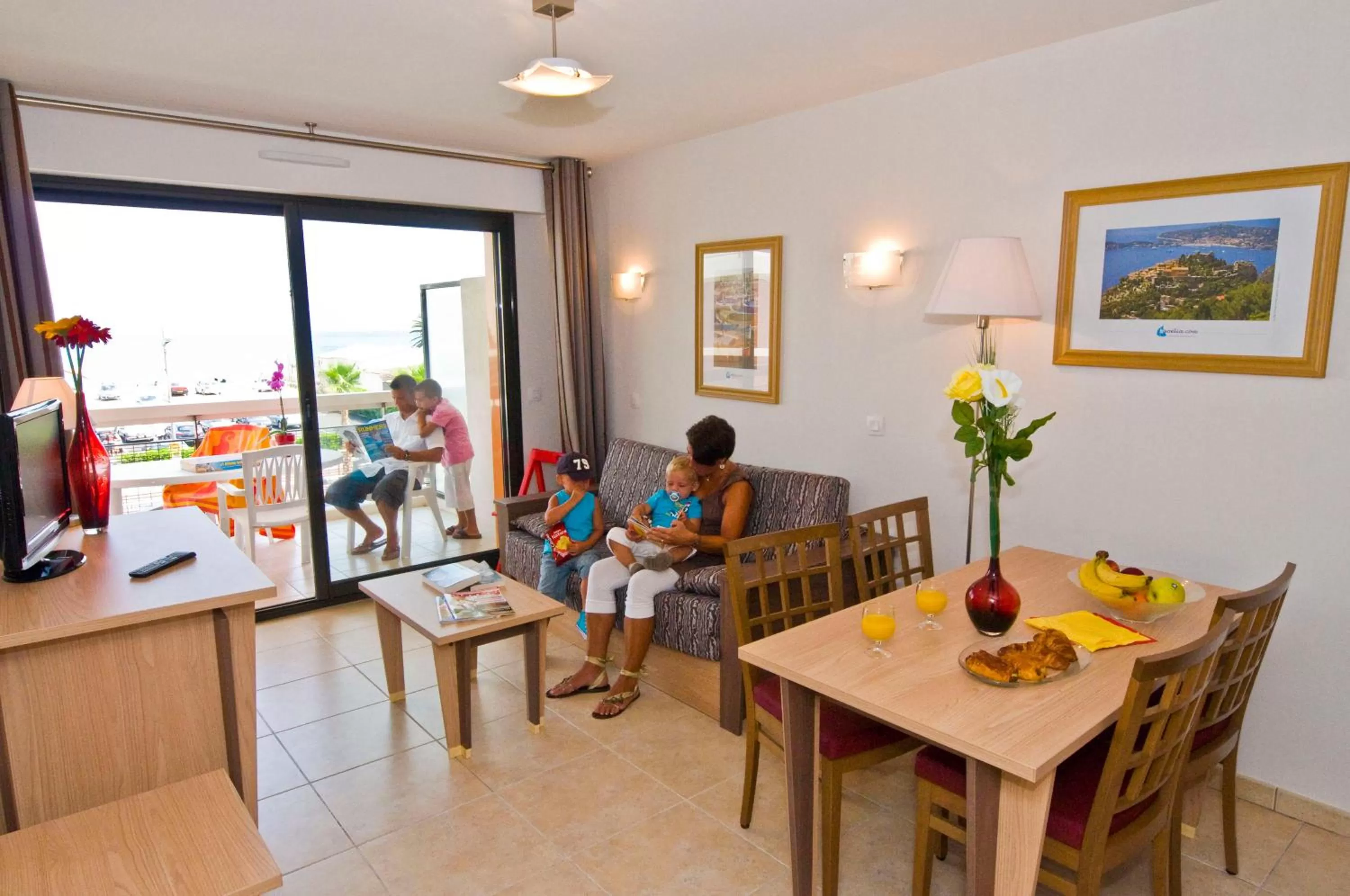 Living room in Résidence Goélia Royal Cap