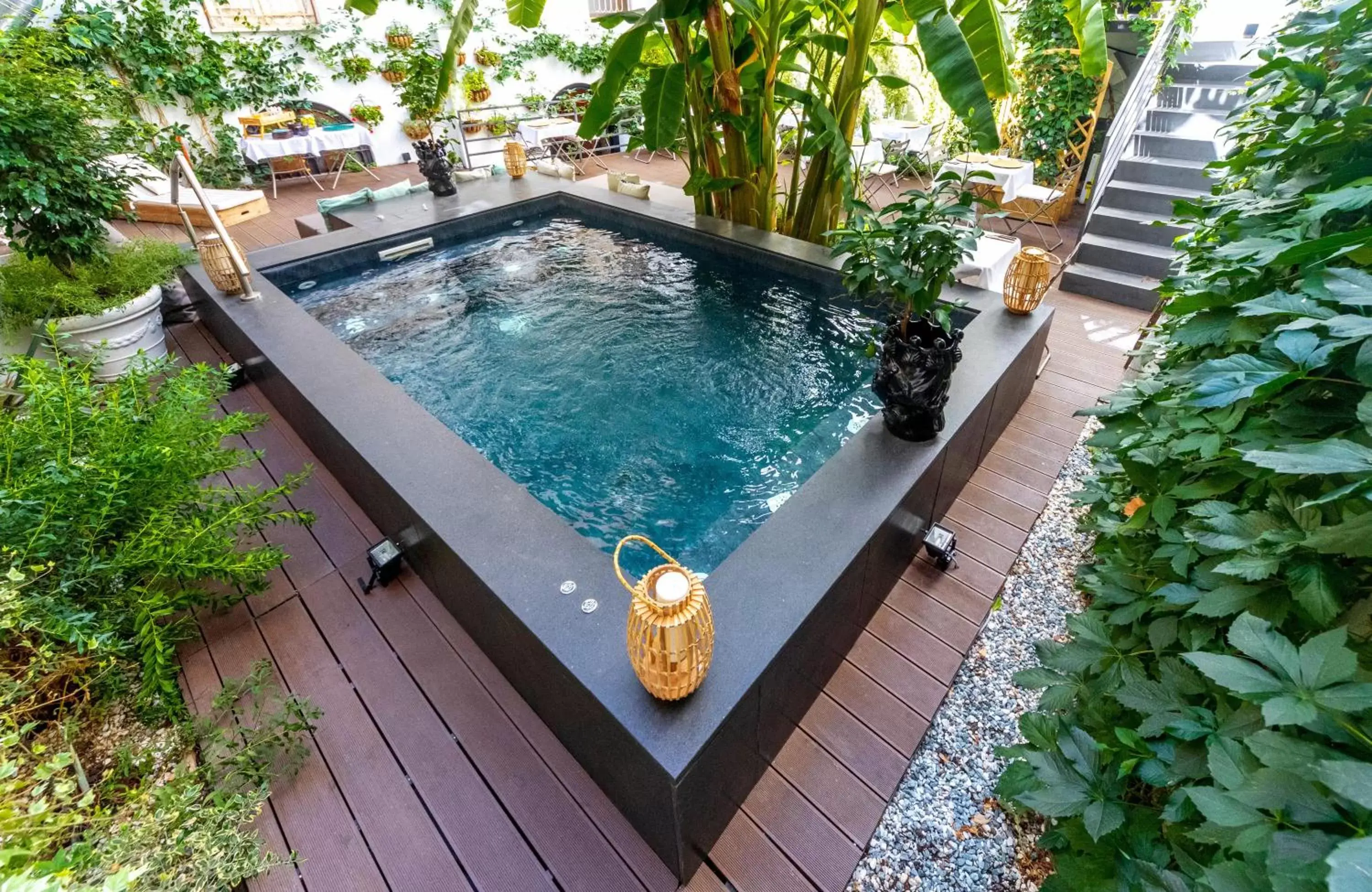 Patio, Pool View in Casa Nostra Luxury Suites