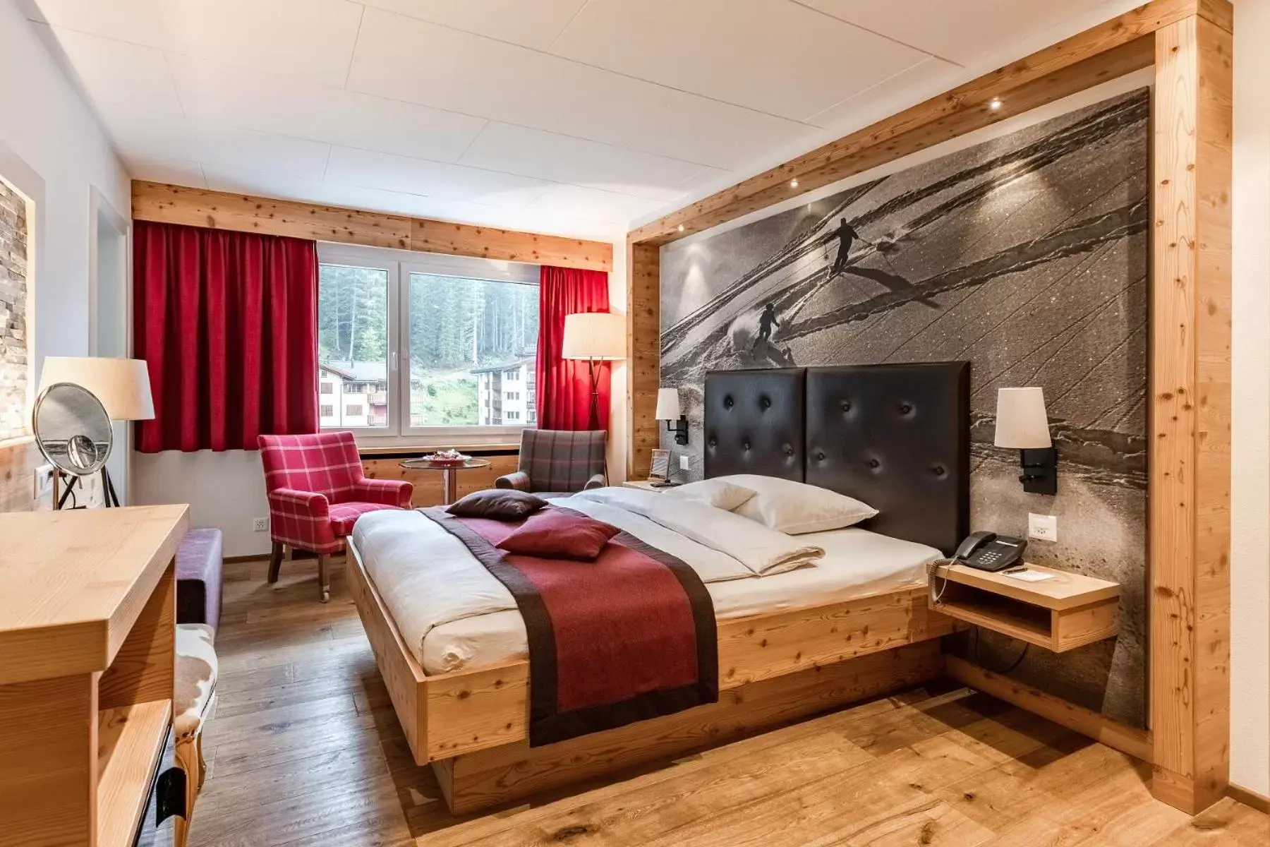 Bed in Blatter's Arosa Hotel & Bella Vista SPA