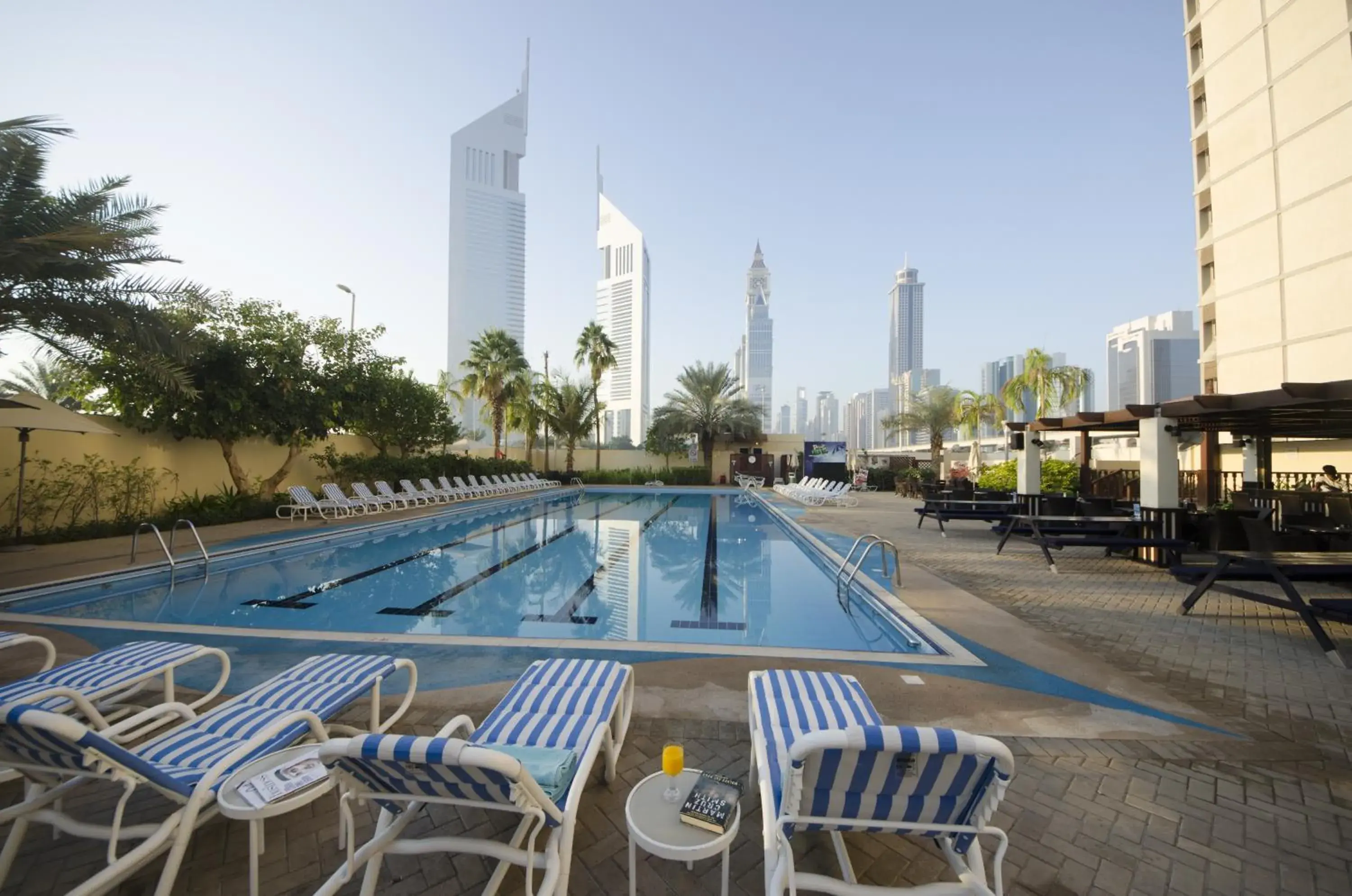 Day, Swimming Pool in The Apartments, Dubai World Trade Centre Hotel Apartments