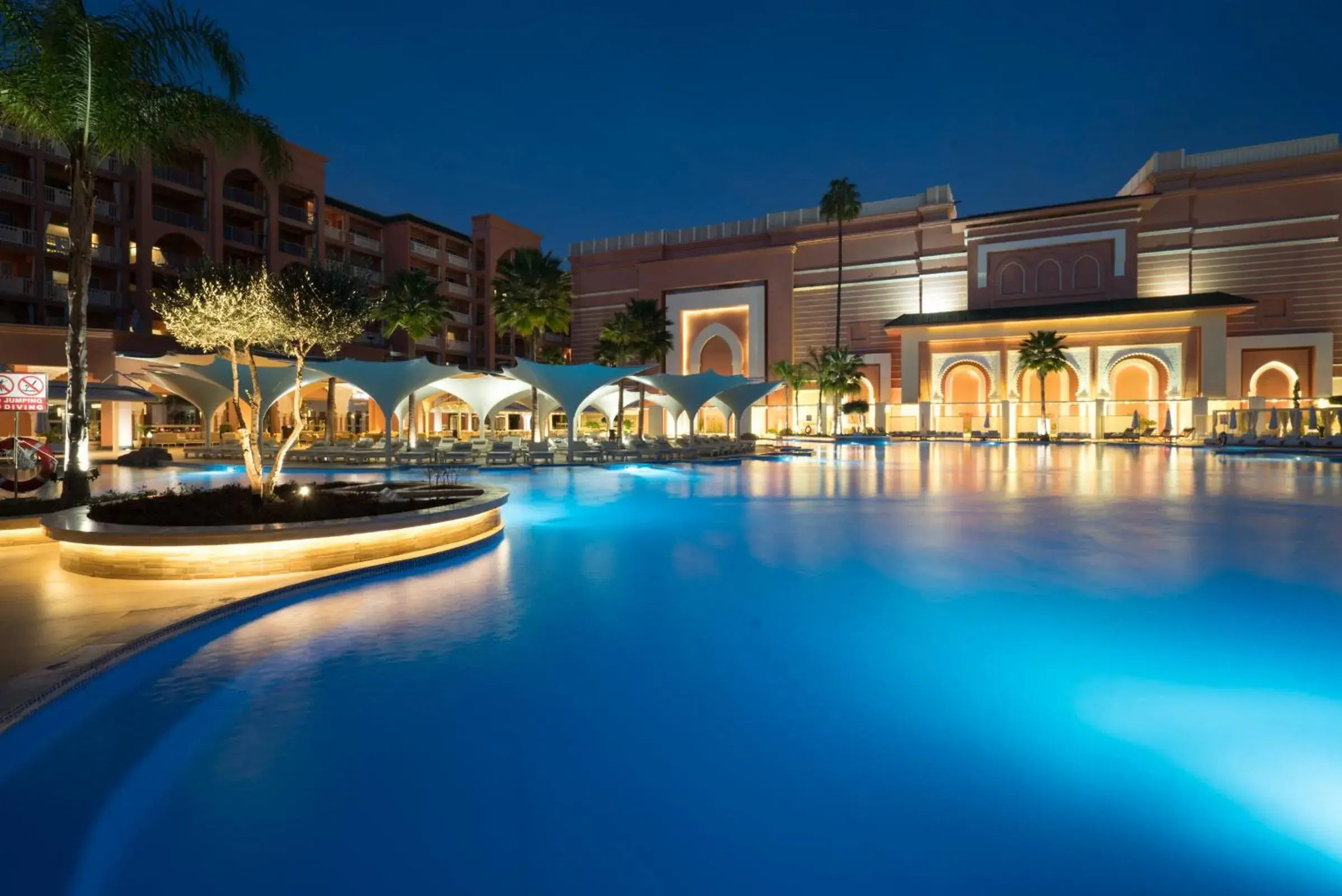 Night, Property Building in Savoy Le Grand Hotel Marrakech