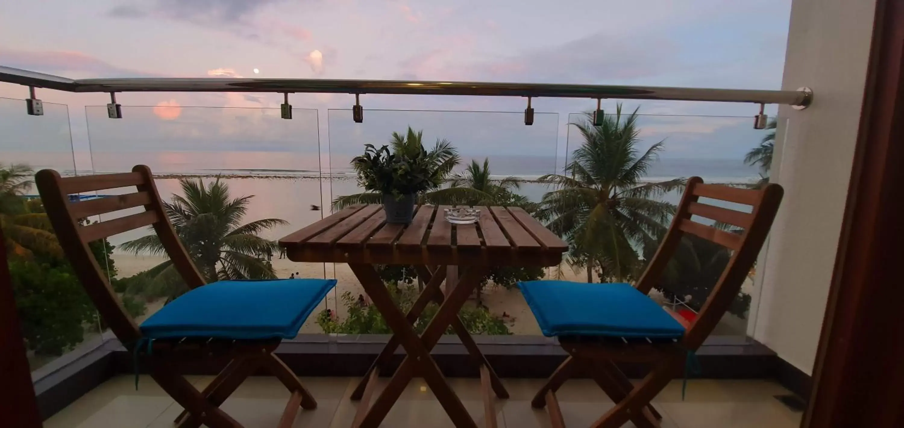 Balcony/Terrace in Huvan Beach Hotel at Hulhumale