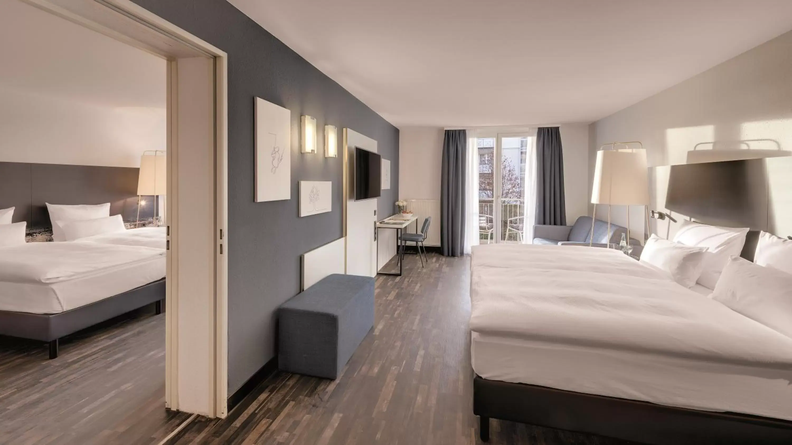 Bed in Hotel the YARD Bad Honnef Bed in Hotel the YARD Bad Honnef