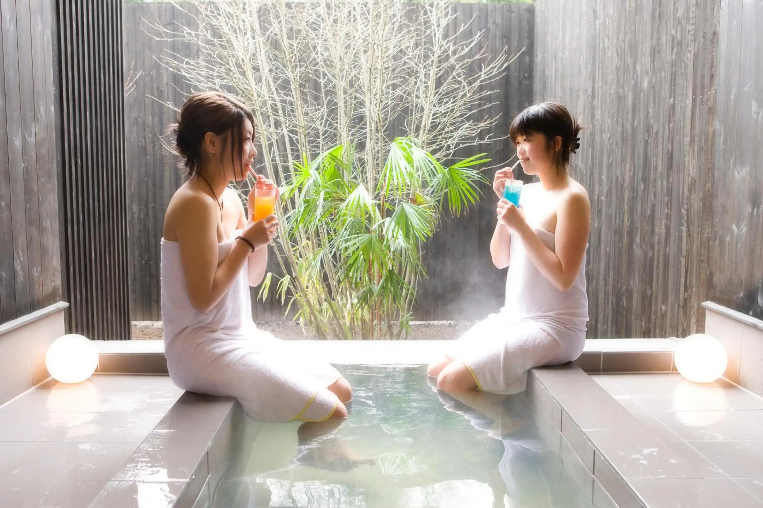 Open Air Bath in Karuizawa Hotel Longing House