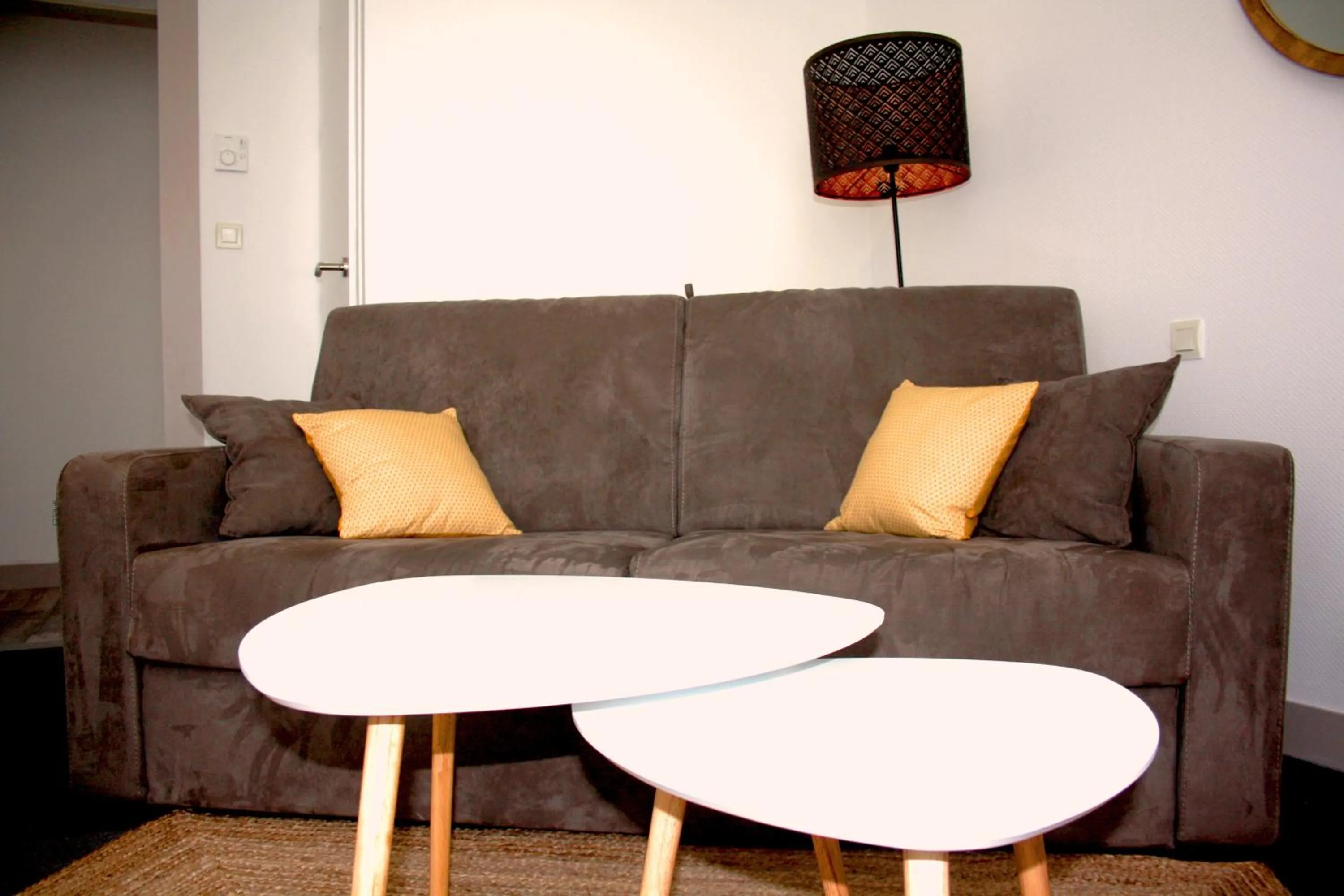 Seating area in Logis Hôtel Sea View