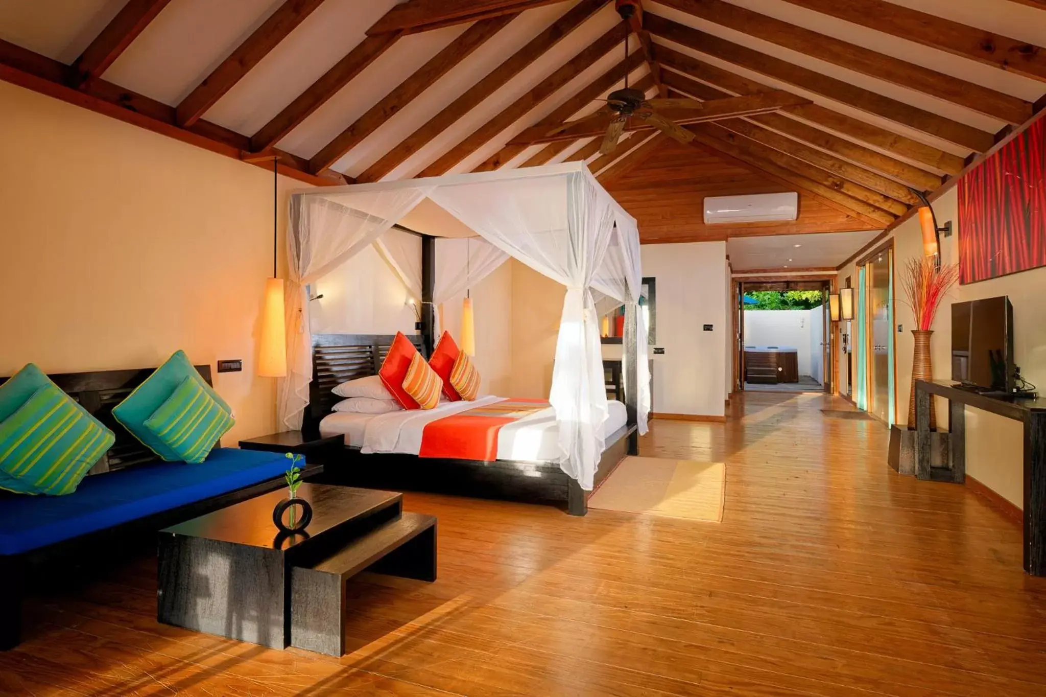 Bed in Canareef Resort Maldives Bed in Canareef Resort Maldives