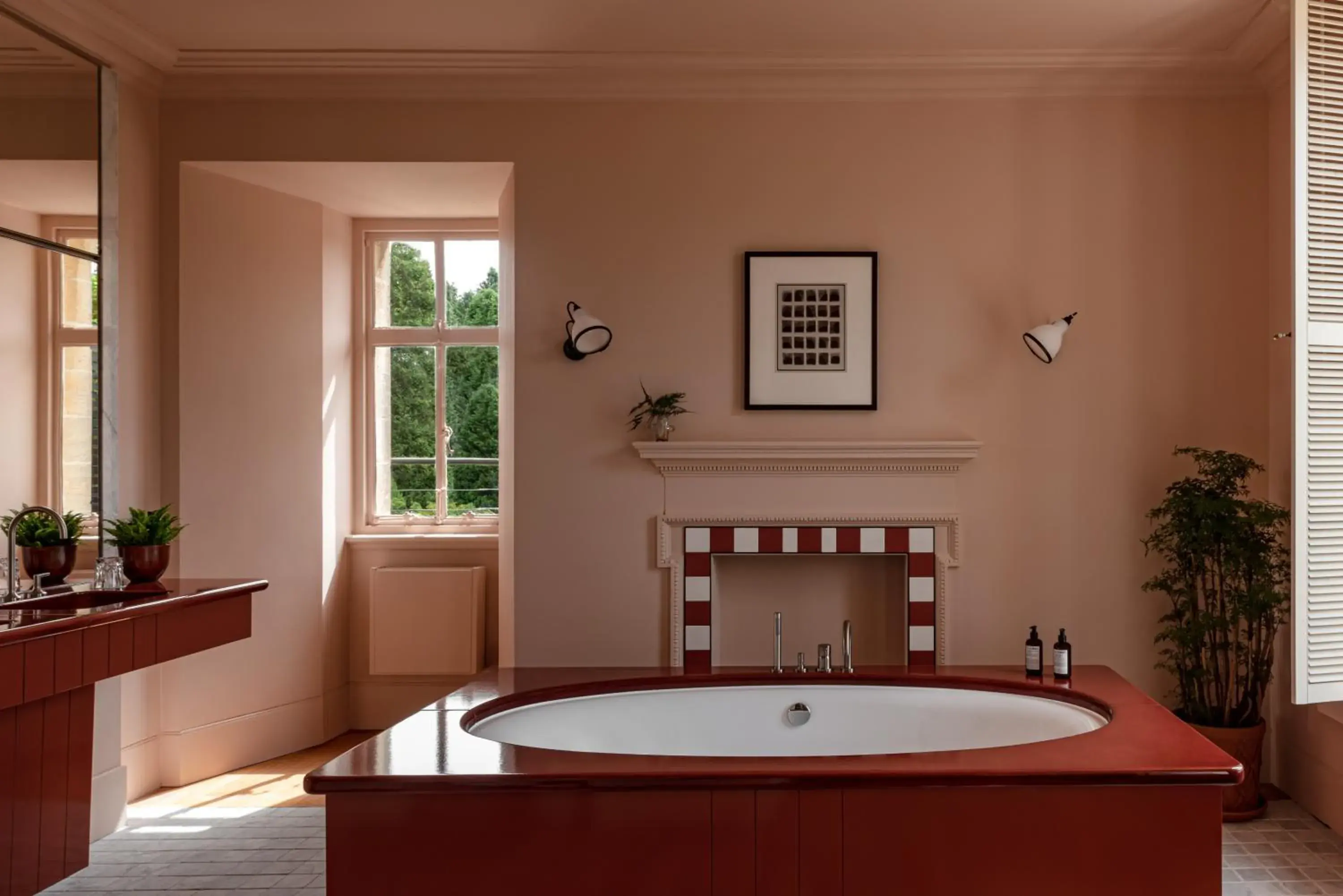 Bath, Bathroom in Cowley Manor Hotel