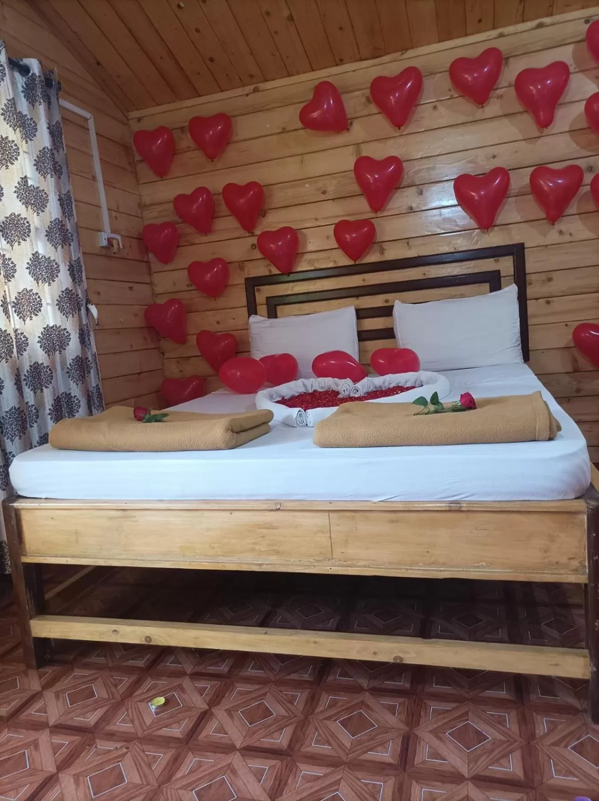 Bed in Happy Shack Beach And Wooden Huts