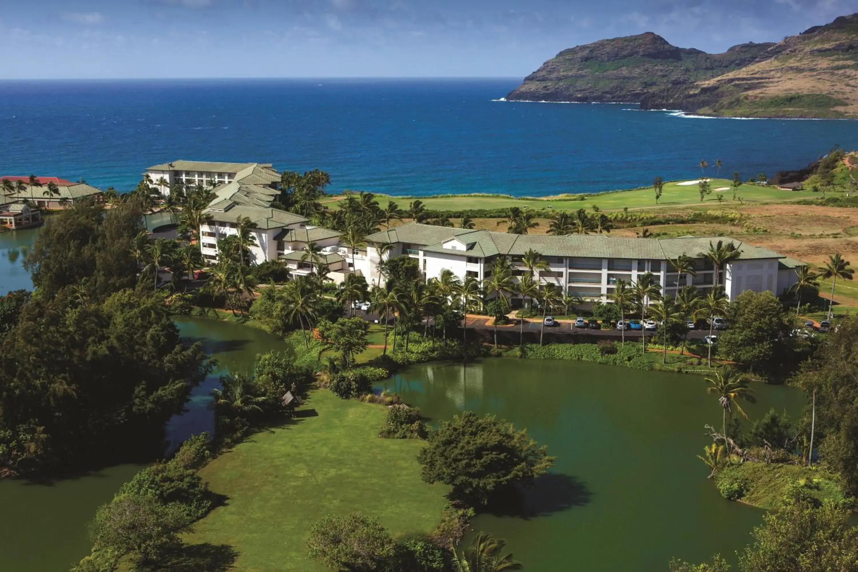 Property building, Bird's-eye View in Marriott's Kauai Lagoons - Kalanipu'u