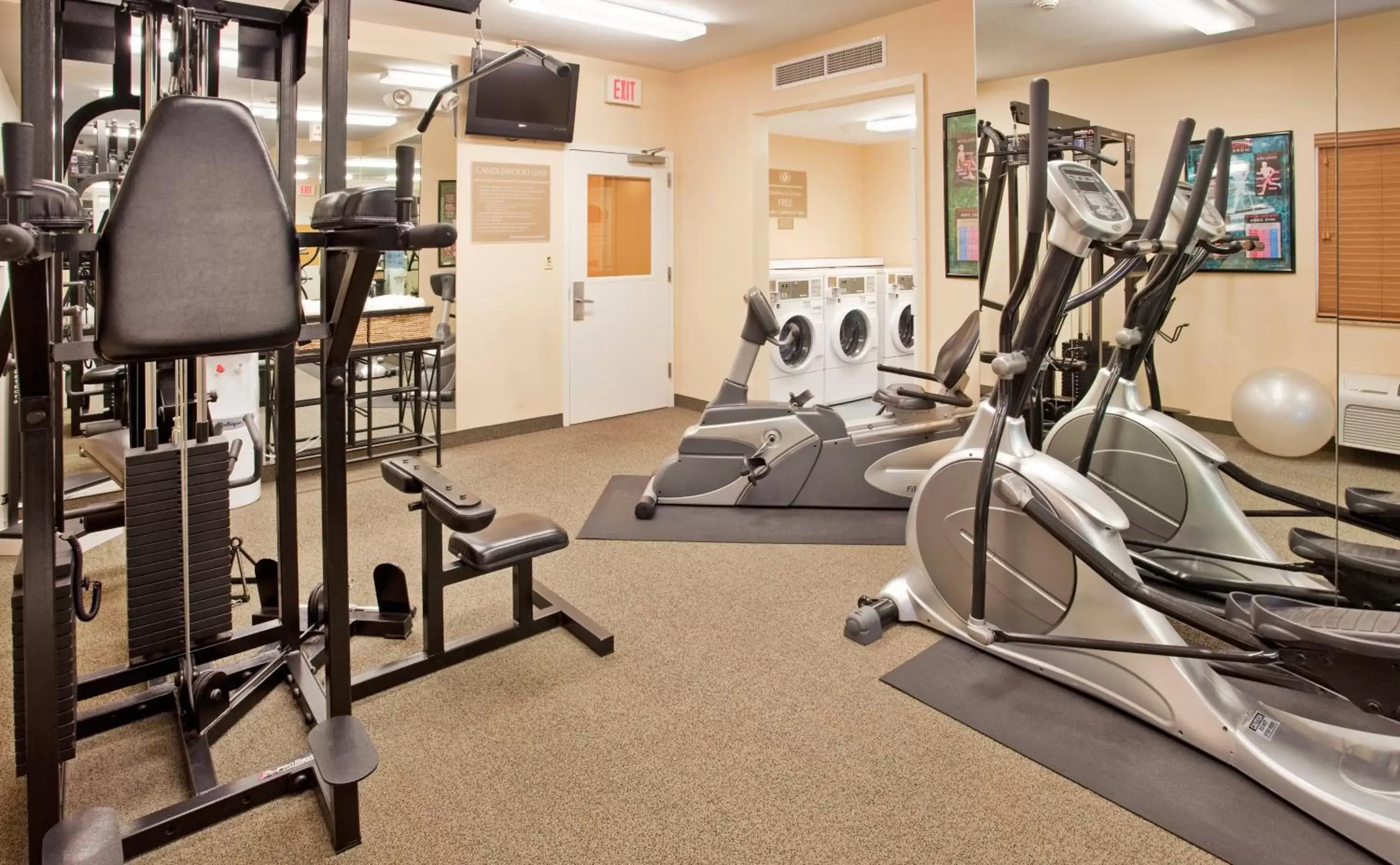 Fitness centre/facilities, Fitness Center/Facilities in Candlewood Suites Junction City - Ft. Riley, an IHG Hotel