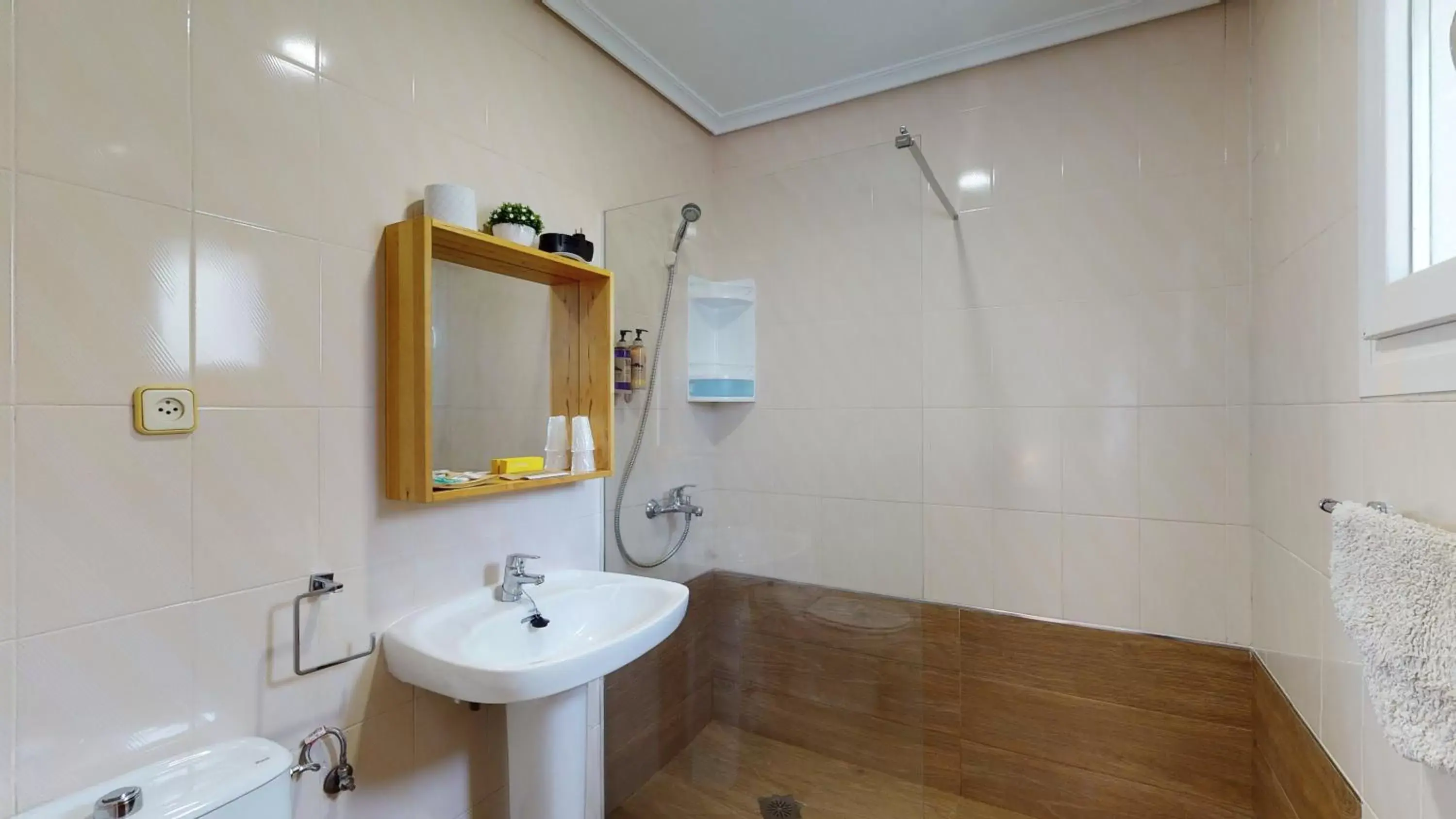 Shower, Bathroom in Hotel Consuegra