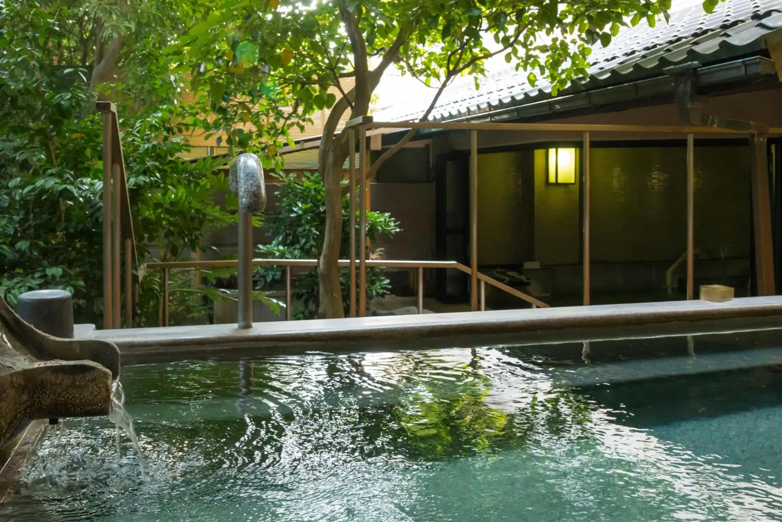 Hot Spring Bath, Swimming Pool in Tachibana Shikitei