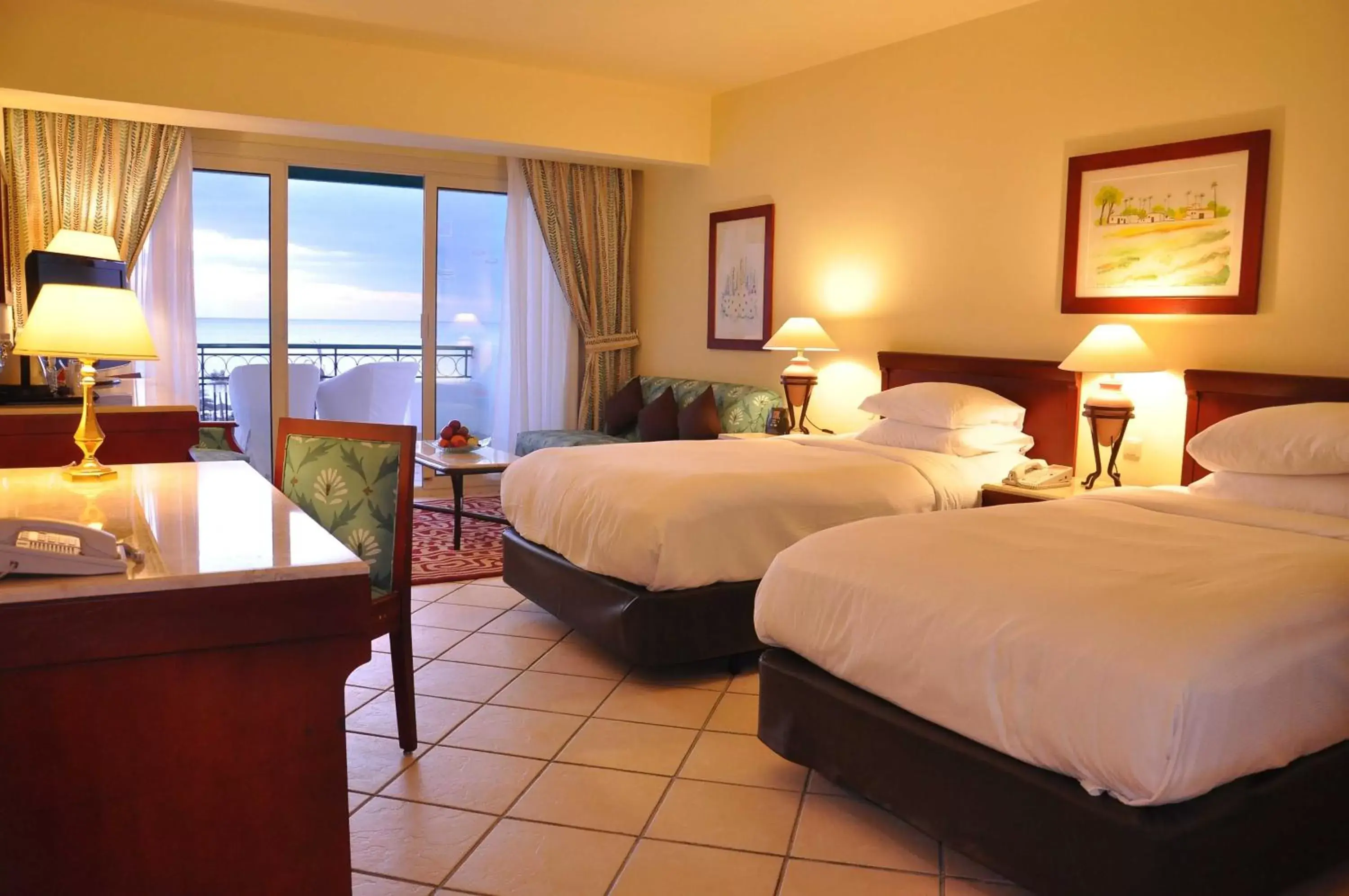 Balcony/Terrace, Bed in Safir Sharm Waterfalls Resort Balcony/Terrace, Bed in Safir Sharm Waterfalls Resort