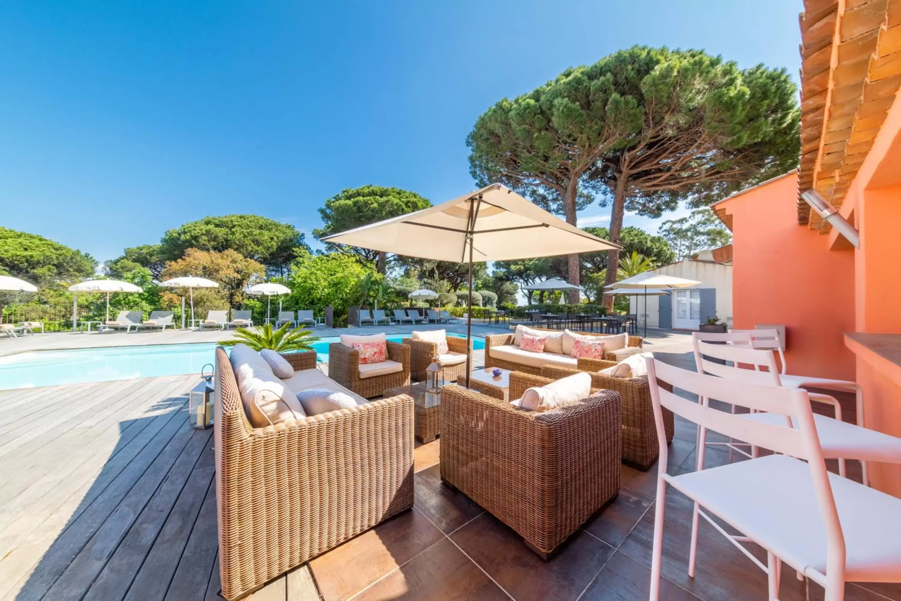 Living room in Les Capucines Saint Tropez