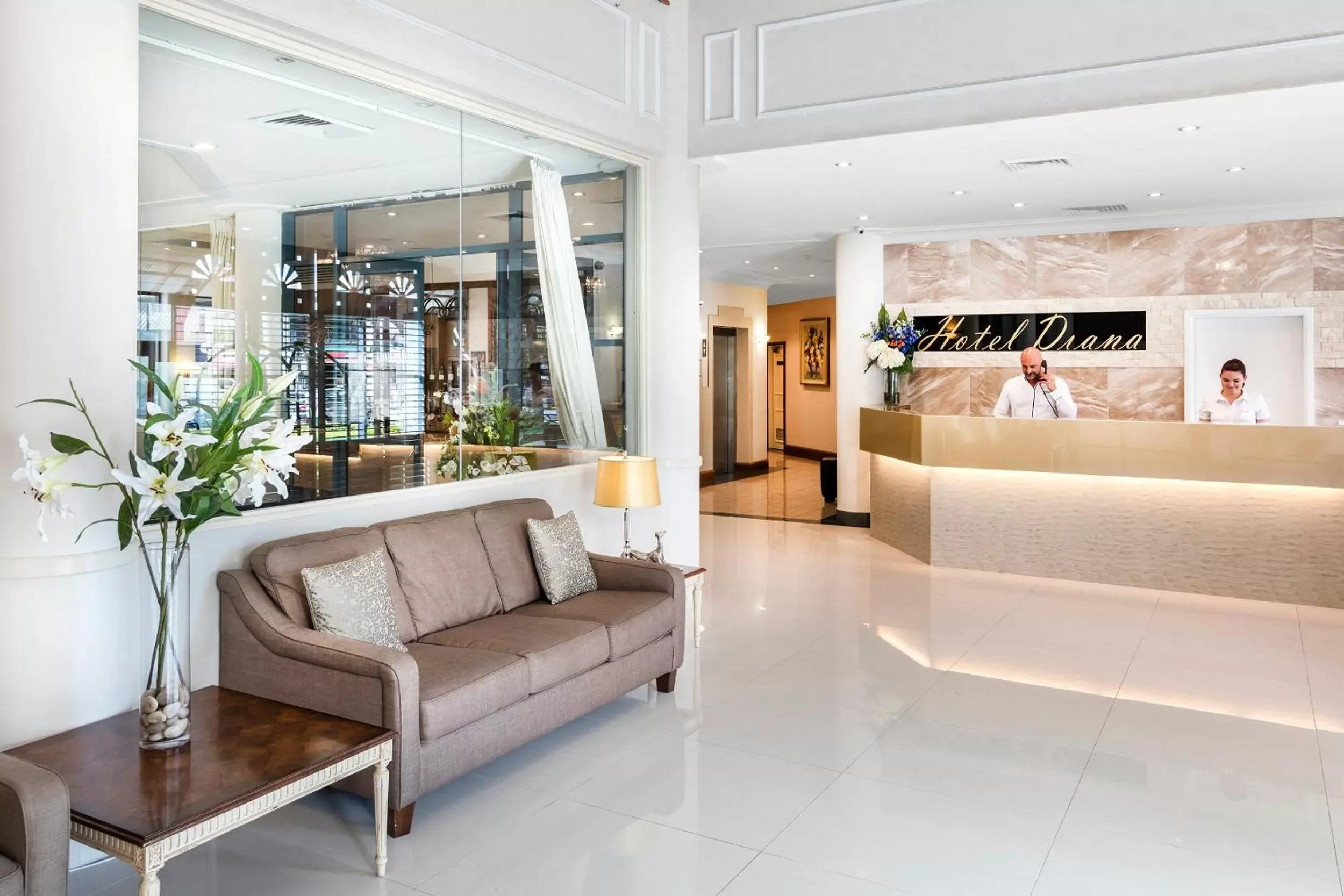 Lobby or reception in Hotel Diana Woolloongabba Lobby or reception in Hotel Diana Woolloongabba