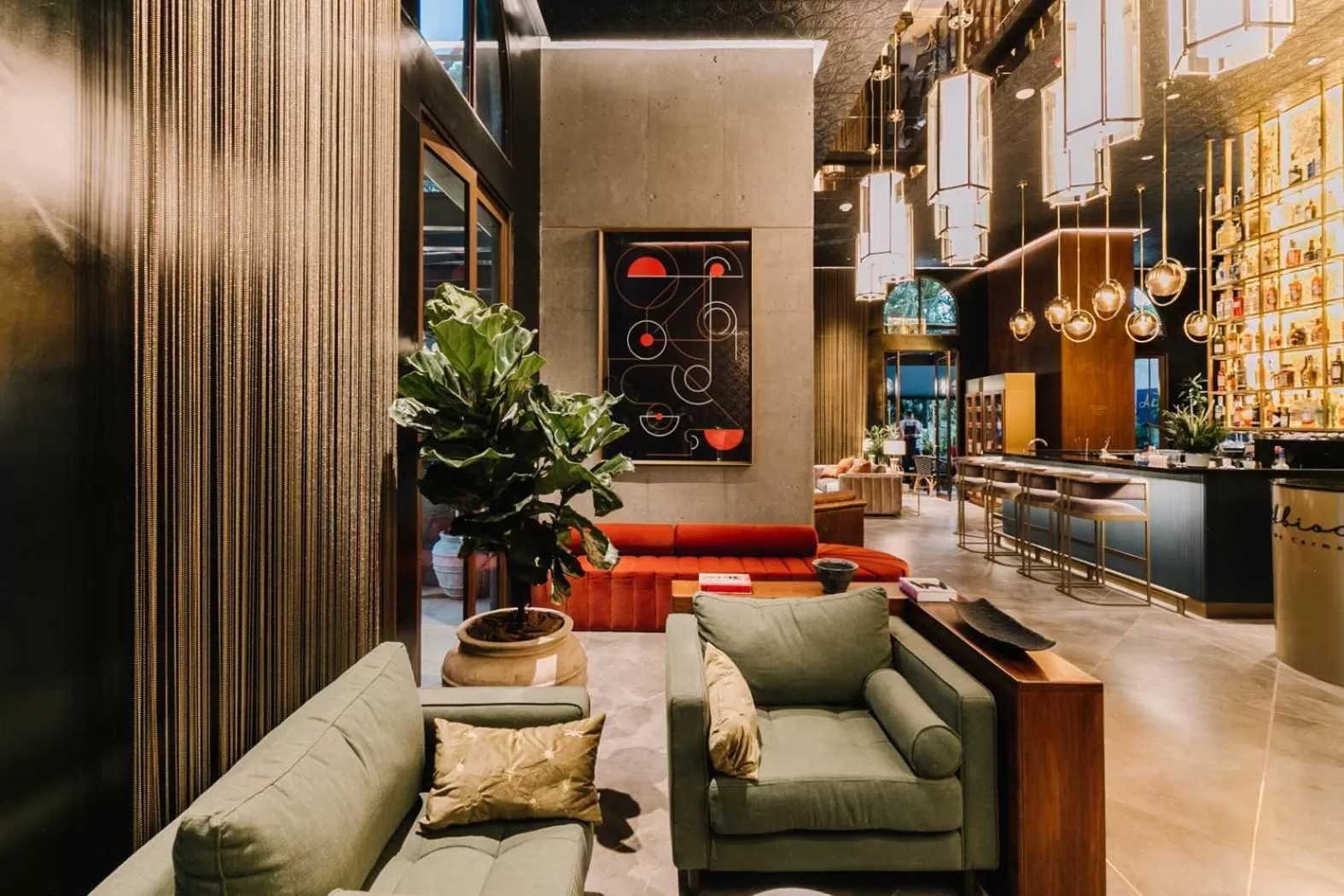 Lobby or reception in Hotel Marquee Medellín