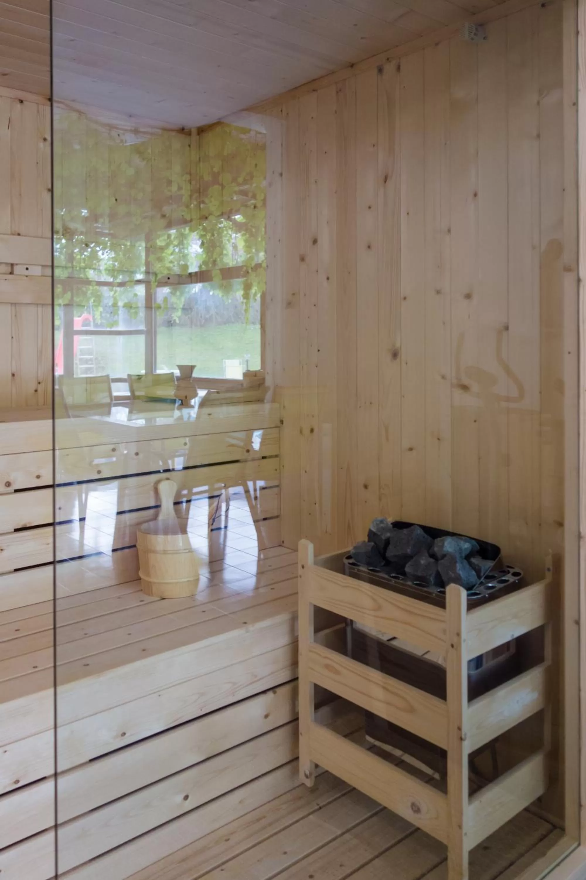 Sauna in B&B Casina de Goyzueta