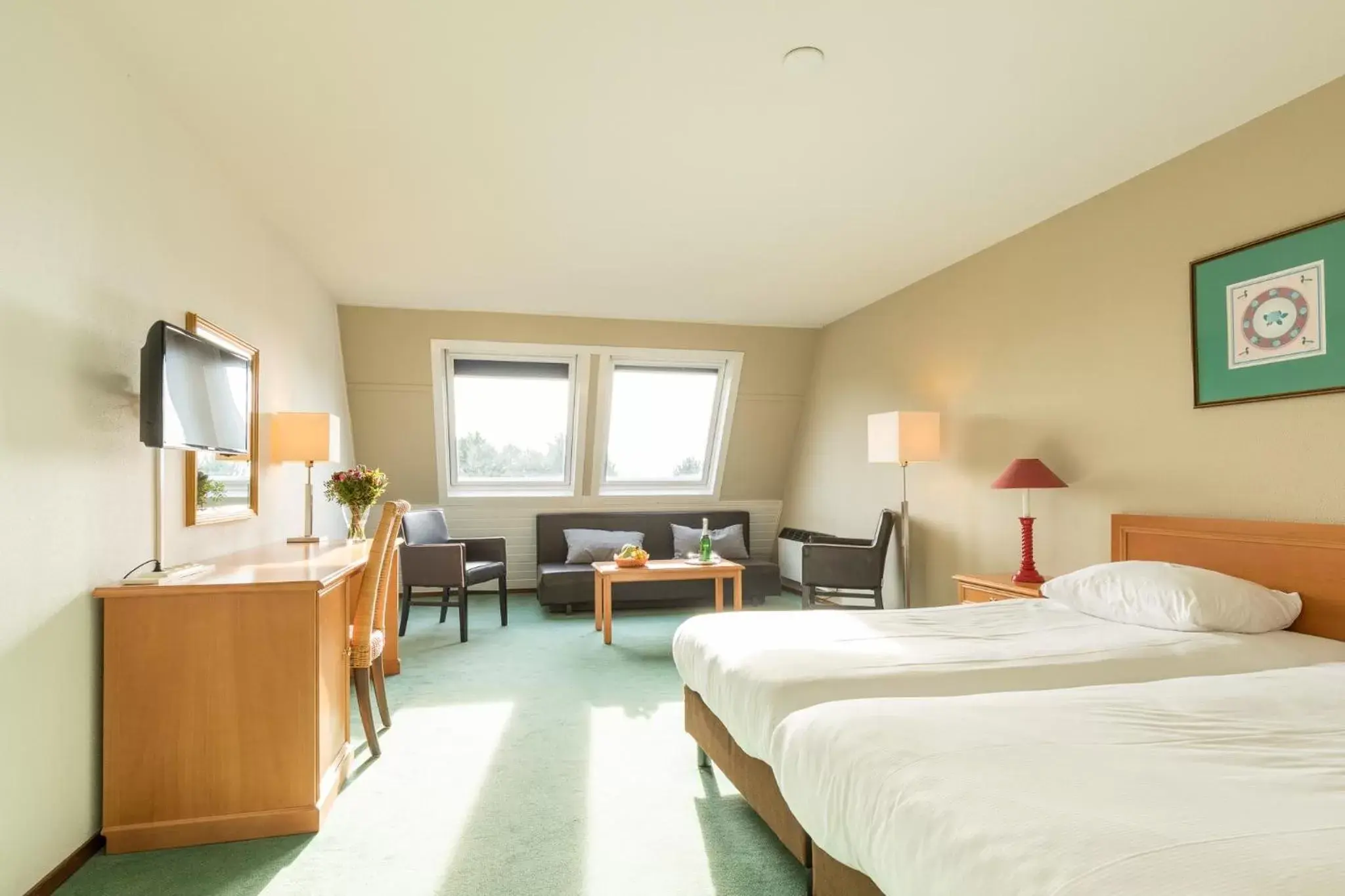 Bedroom, Bed in Fletcher Hotel-Restaurant Amelander Kaap Bedroom, Bed in Fletcher Hotel-Restaurant Amelander Kaap