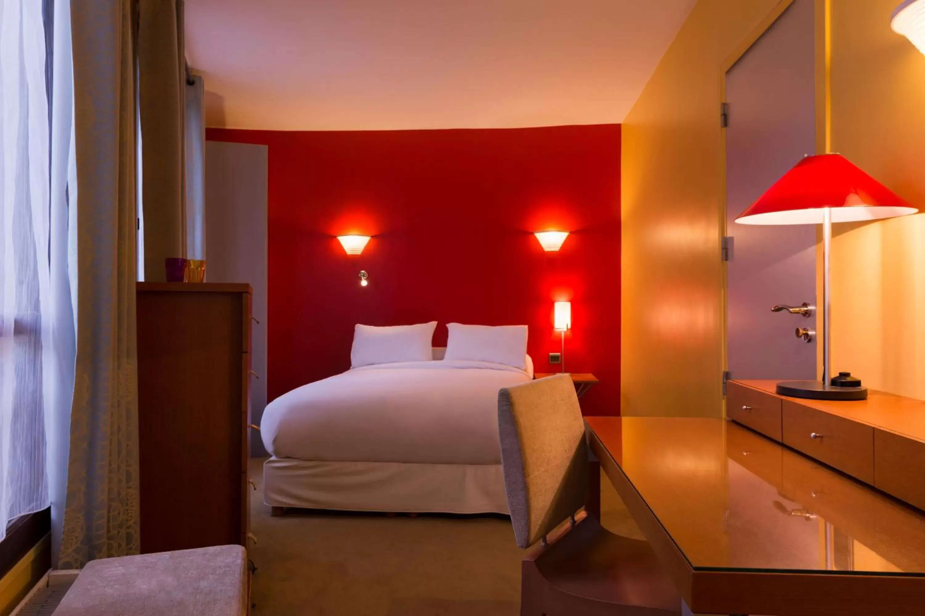Bed in Hotel Danemark